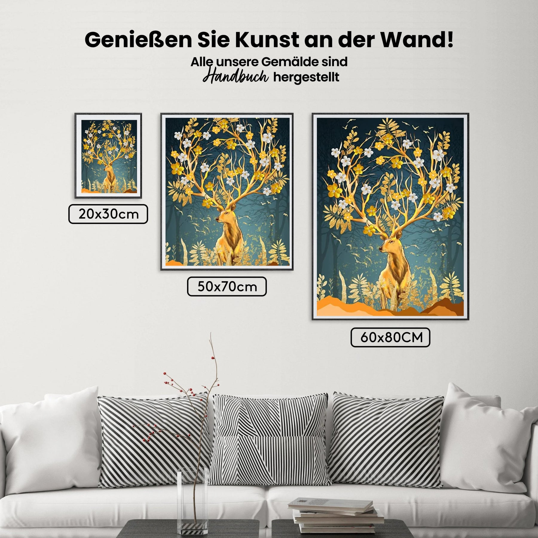 dipingere con i numeri – Goldhorn-Hirsch