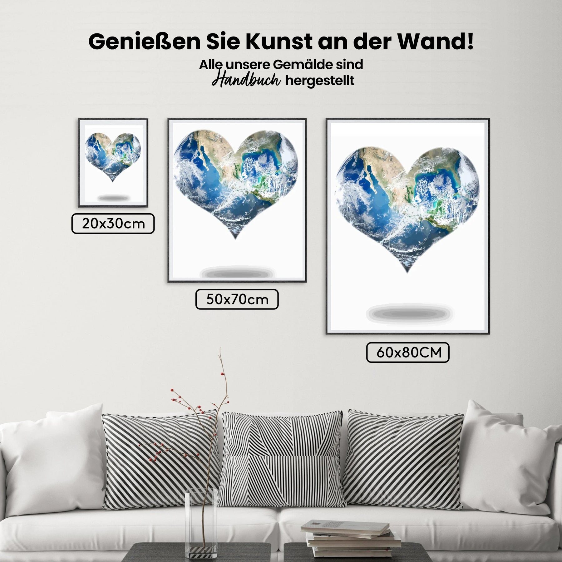 Malen nach Zahlen – Herz Erde