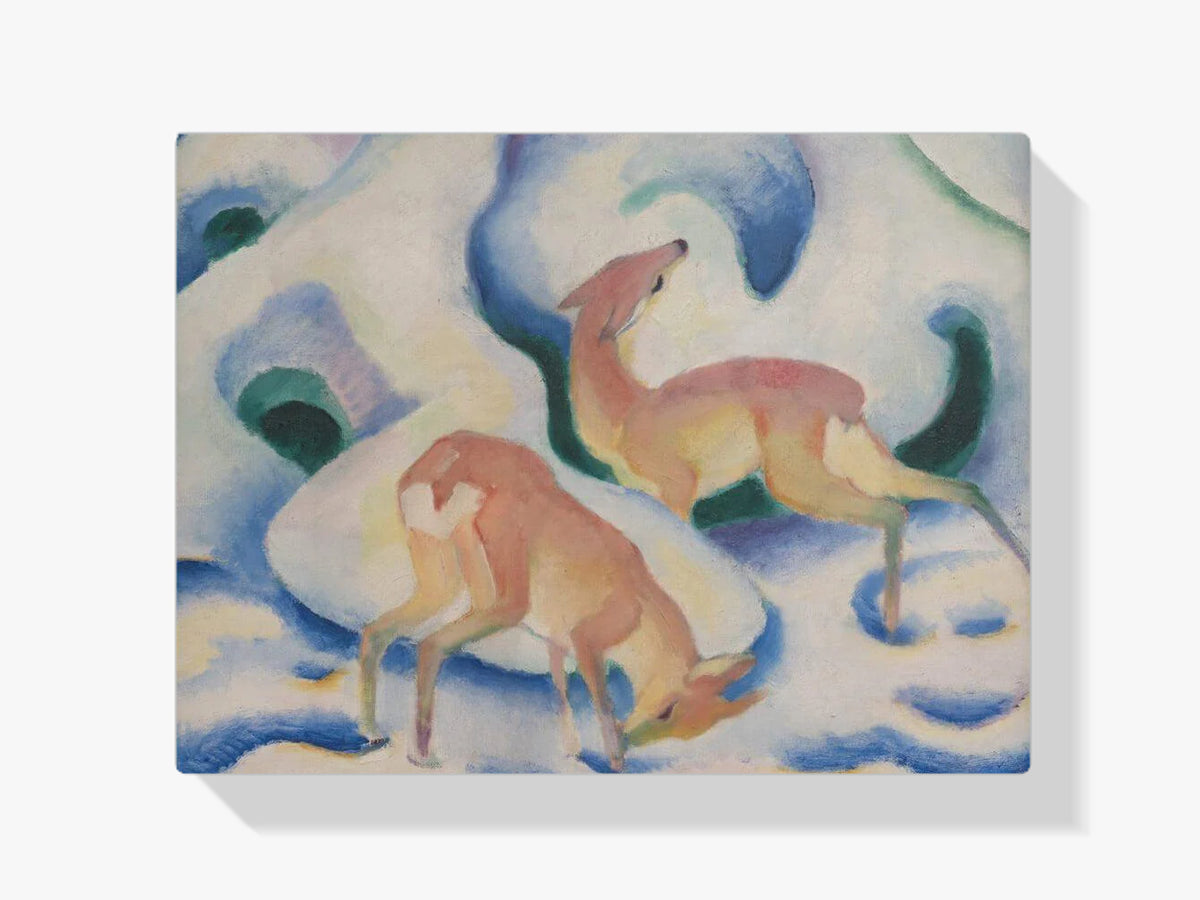 Dipingere con i numeri – cervi nella neve