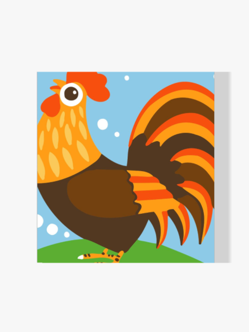 dipingere con i numeri - pollo