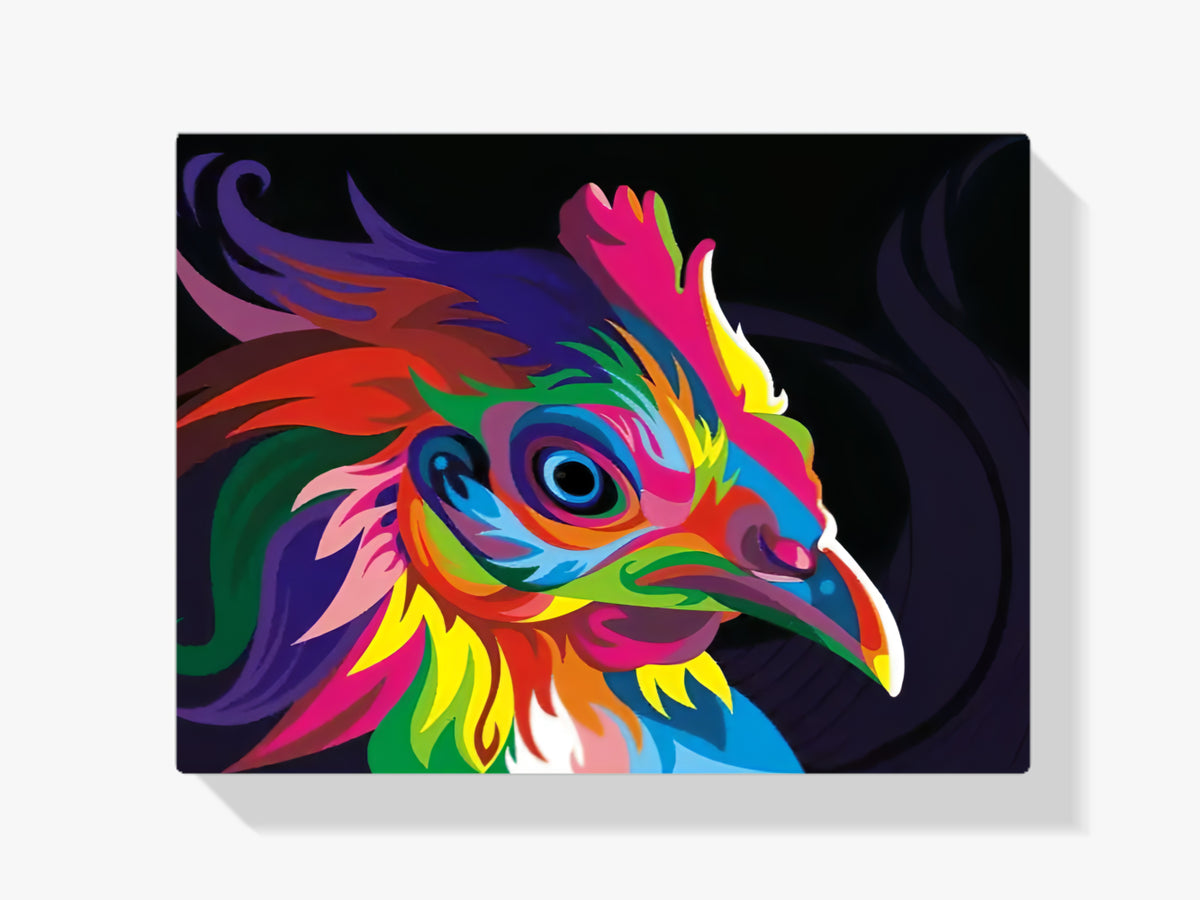 dipingere con i numeri pollo quadro da colorare
