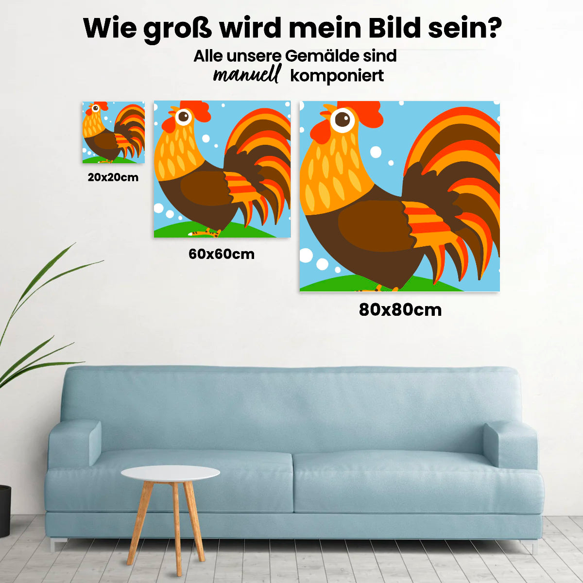 Malen nach Zahlen – Huhn
