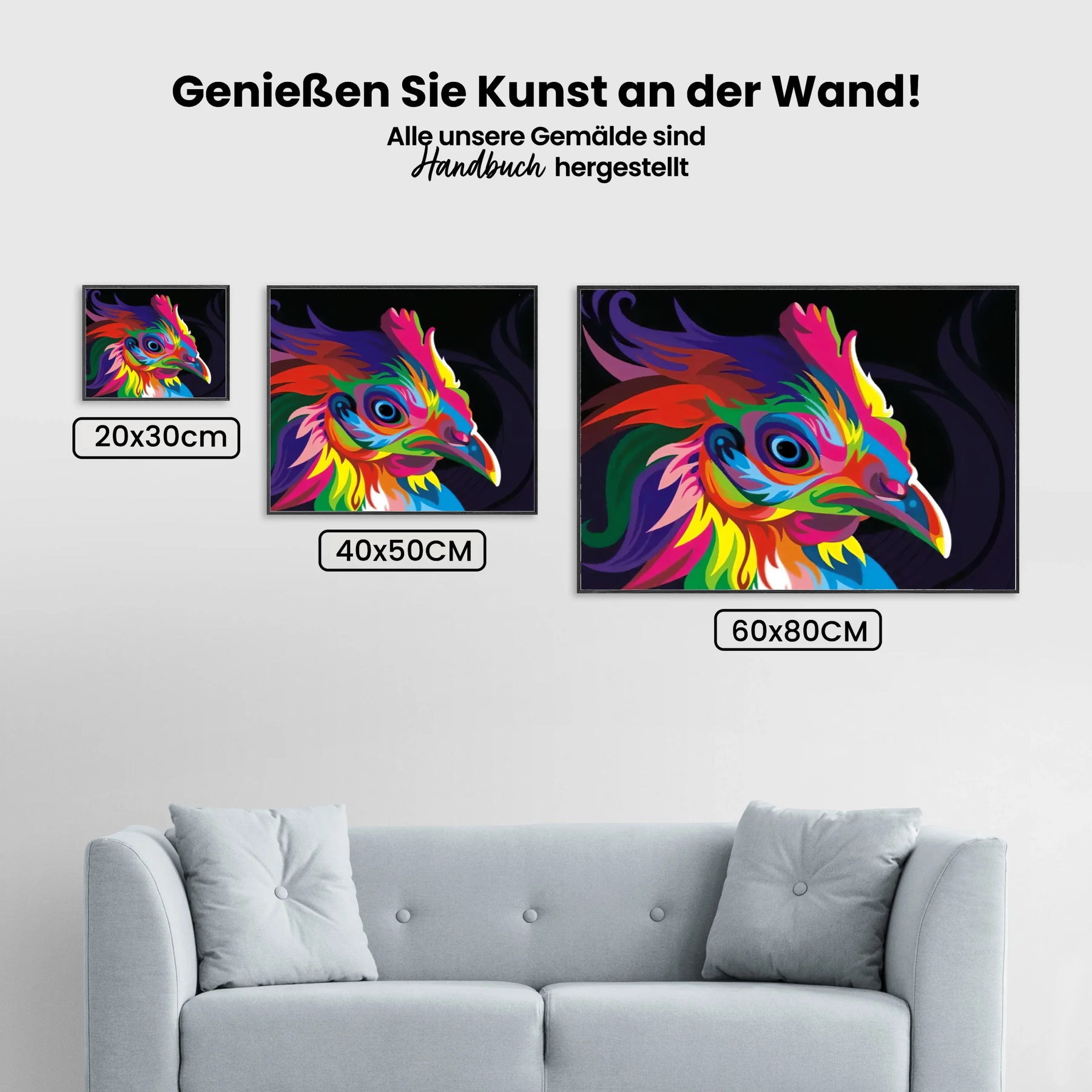 Malen nach Zahlen – Huhn