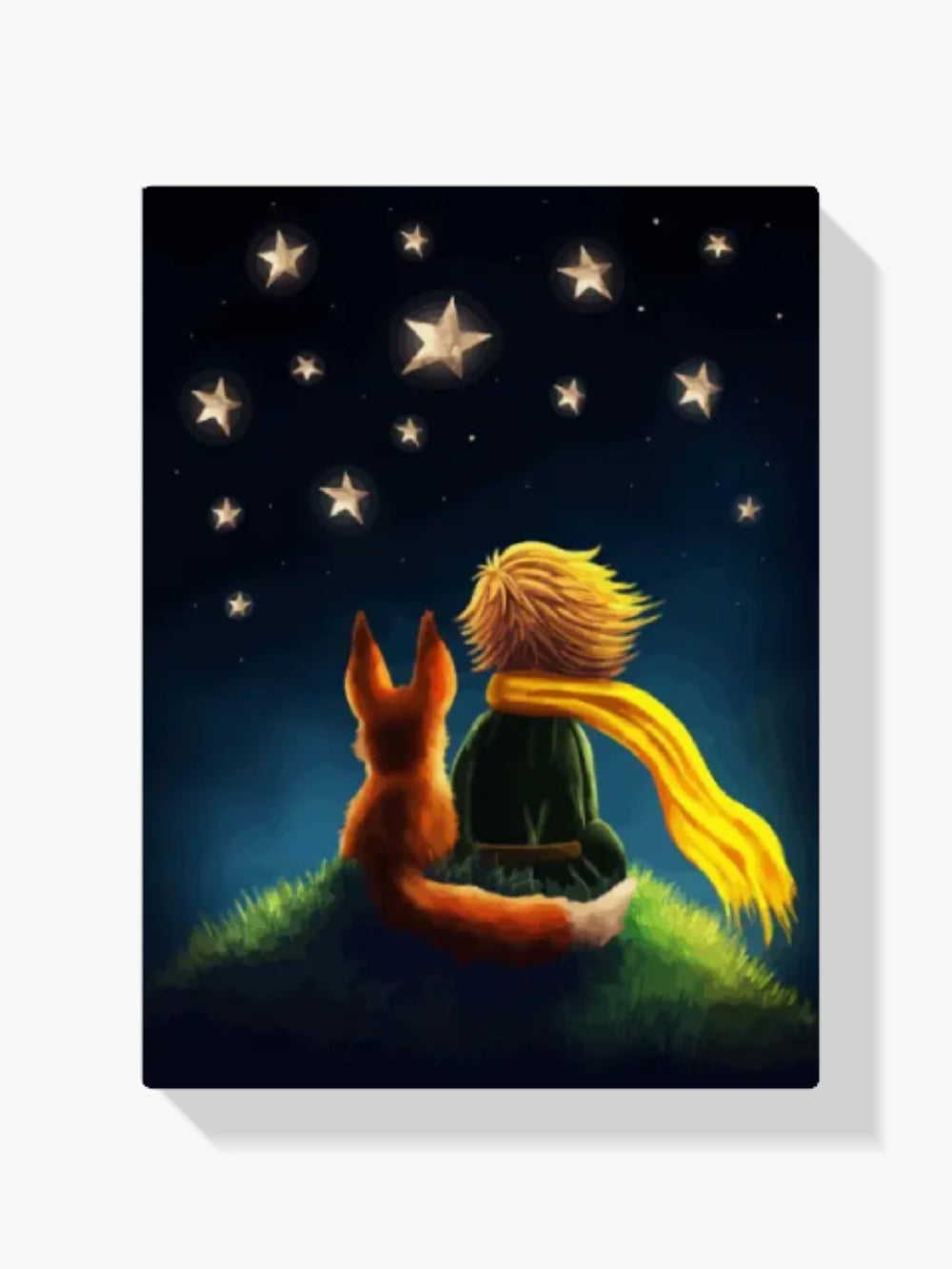 dipingere con i numeri – piccolo ragazzo e volpe