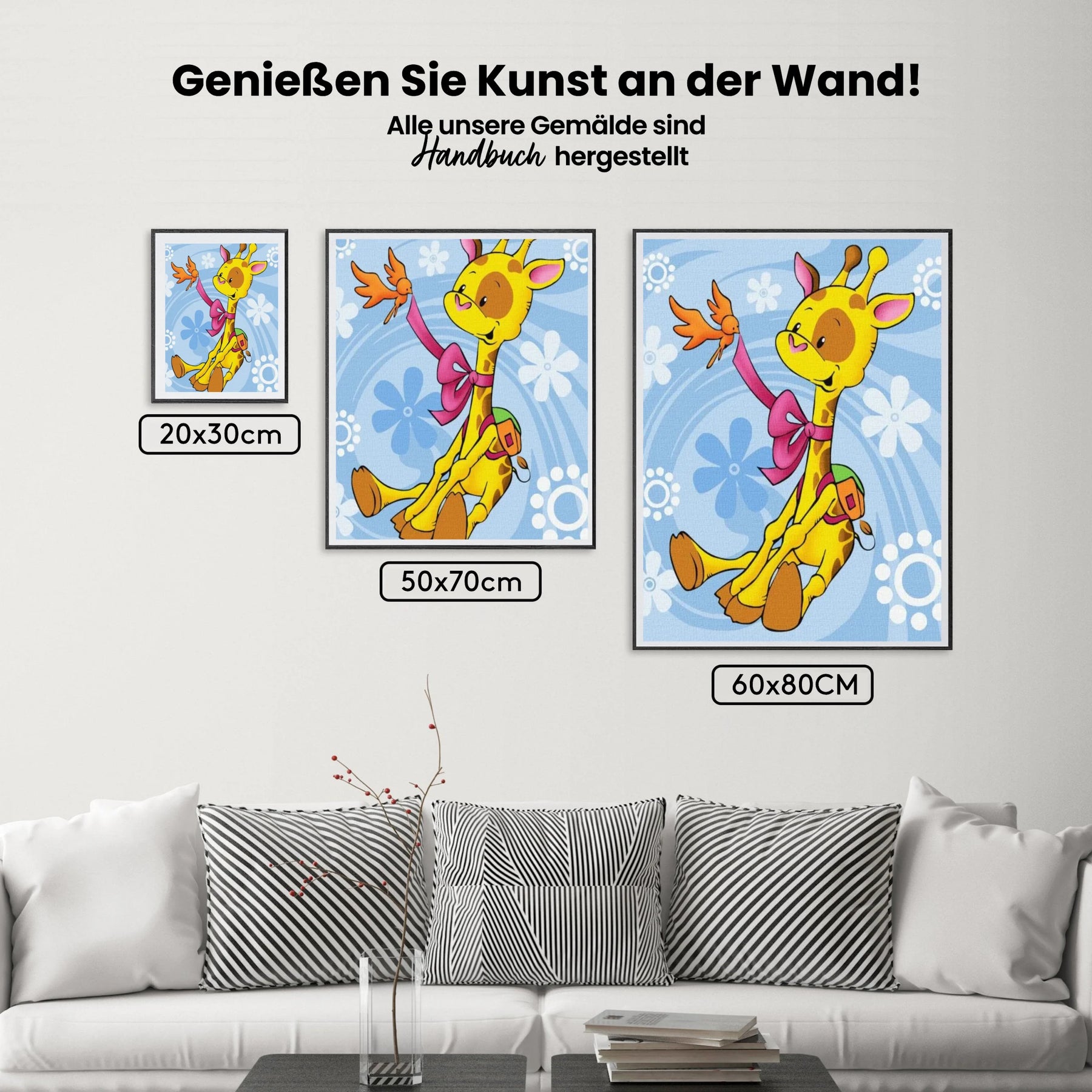Malen nach Zahlen – Kluge Giraffe