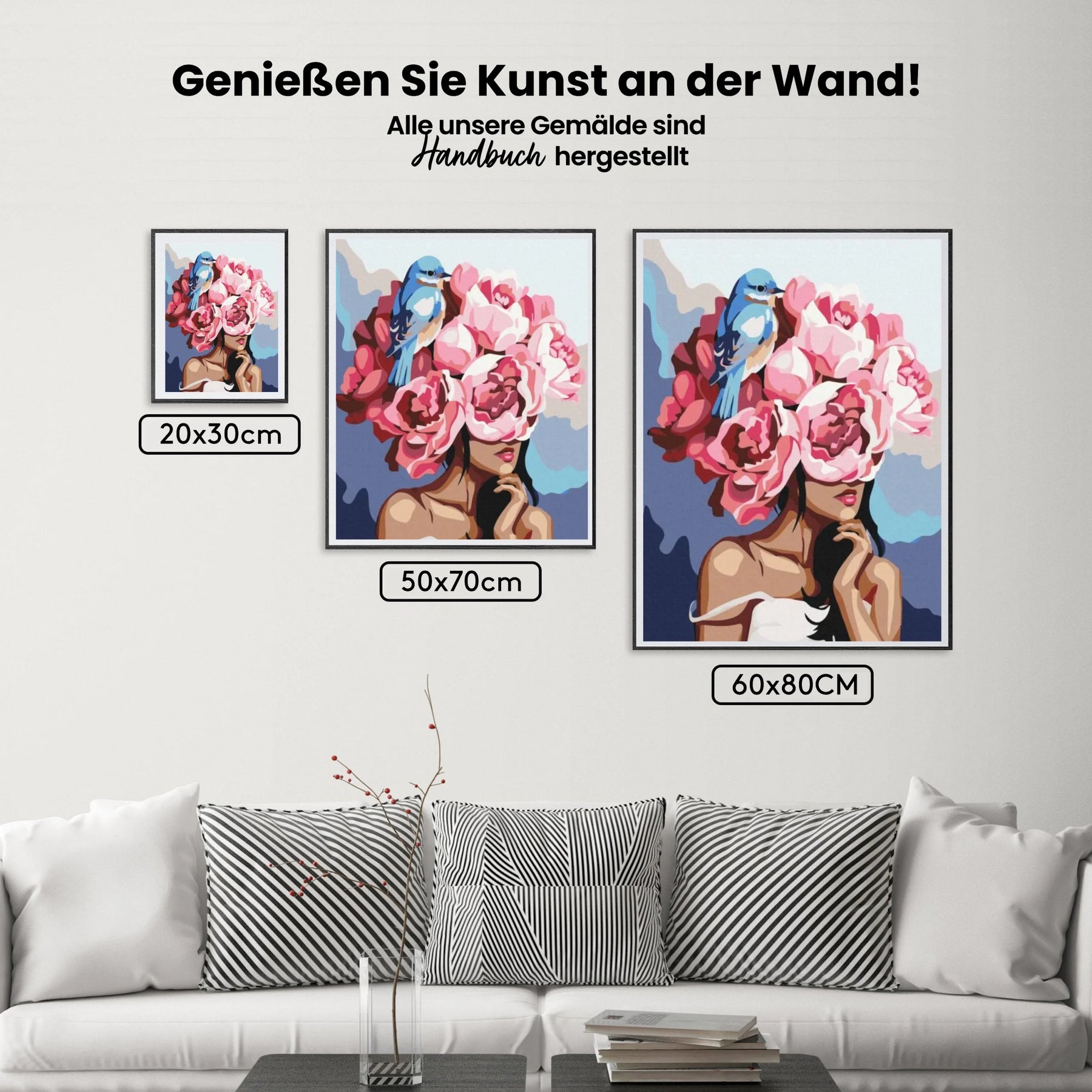 Malen nach Zahlen – Mädchen Flowerhead