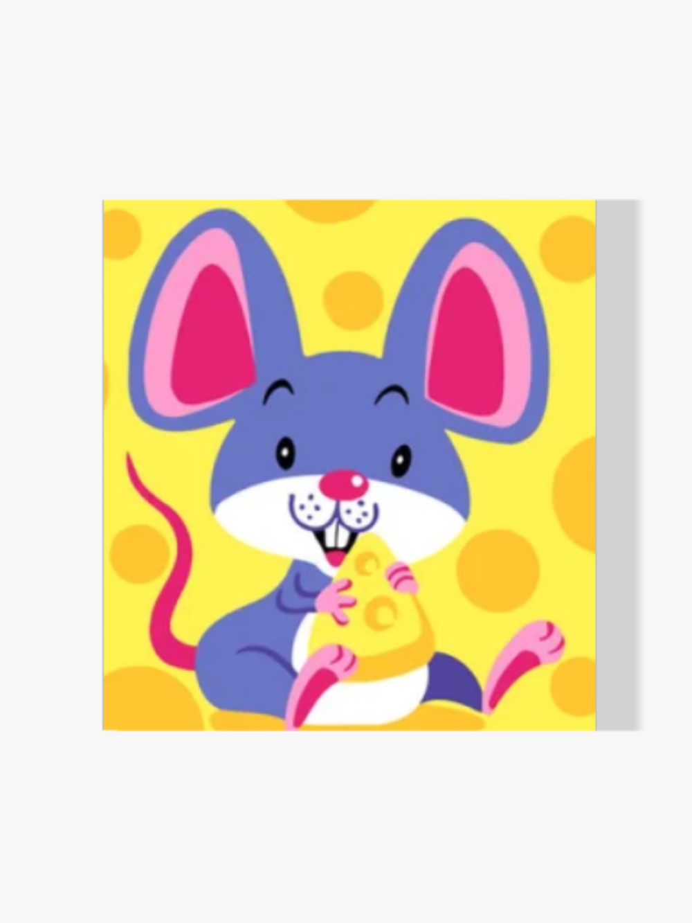 Dipingere con i numeri - Topo con formaggio