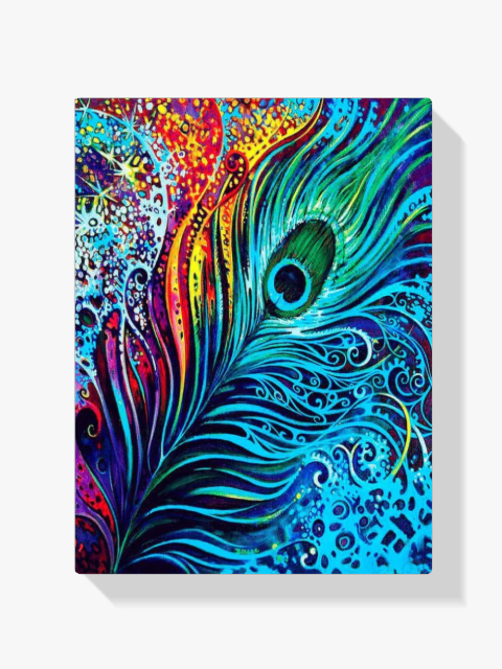 Dipingere con i numeri - piuma di pavone