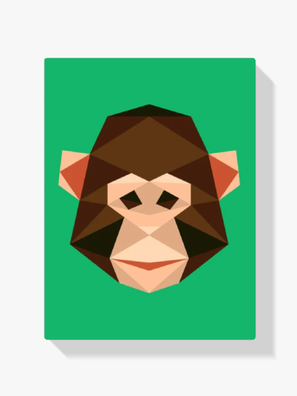 dipingere con i numeri - scimmia poligonale