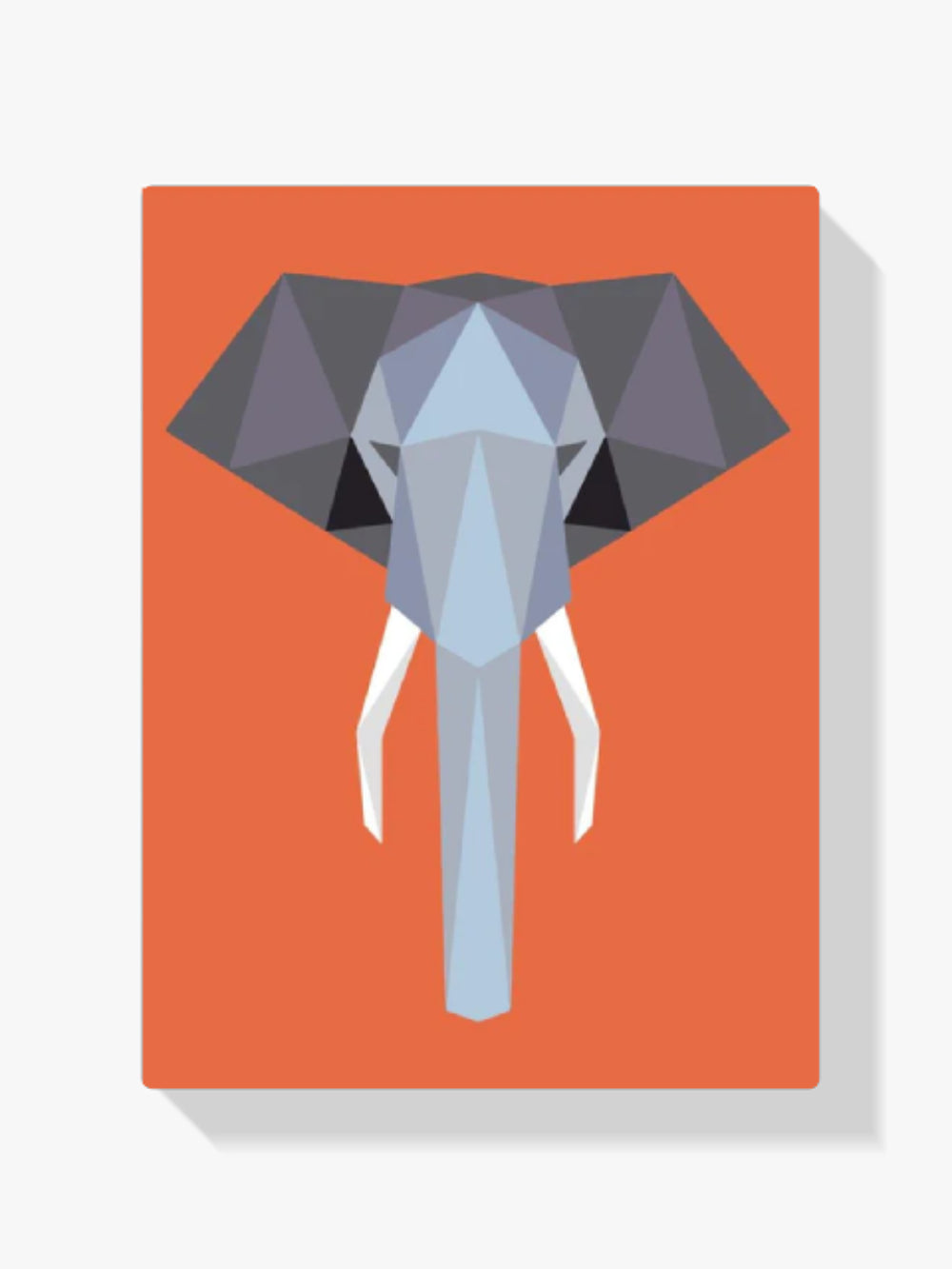 dipingere con i numeri - elefante poligonale