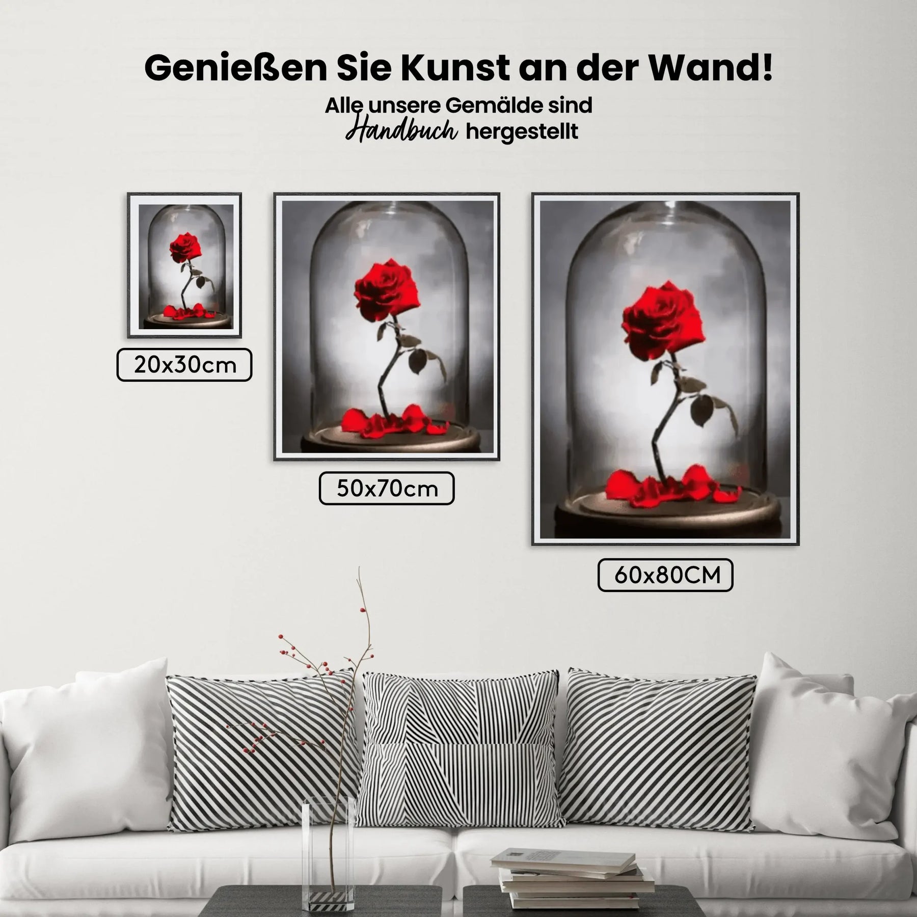 dipingere con i numeri – Rosa in vaso