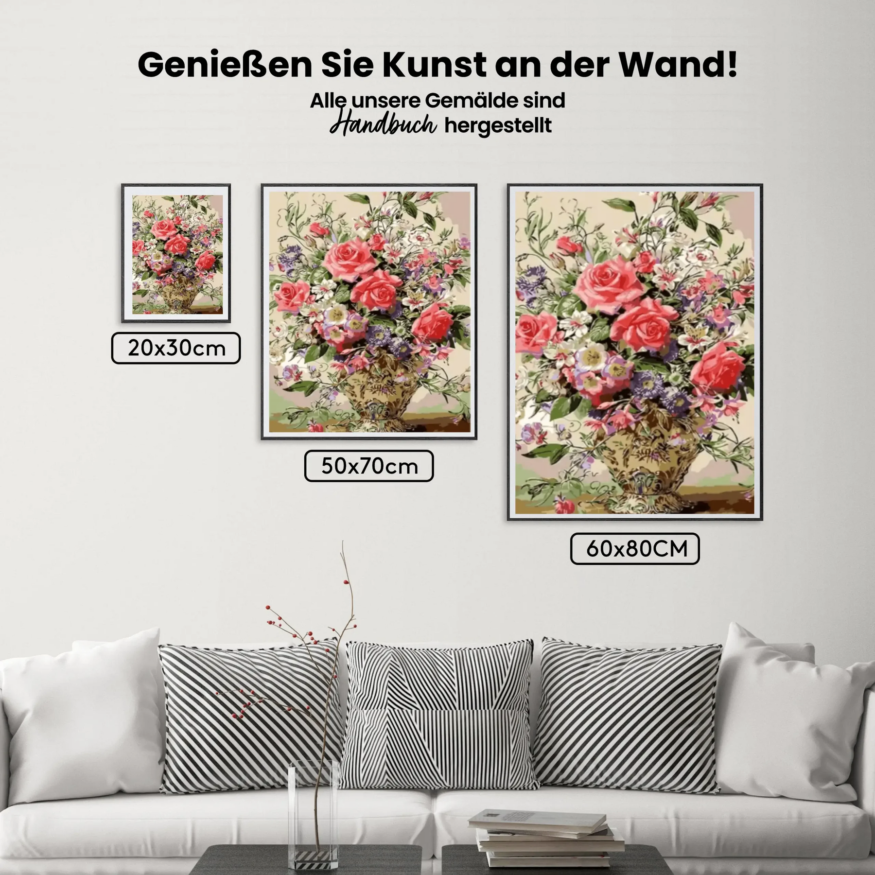 Dipingere con i numeri - Belli fiori in vaso