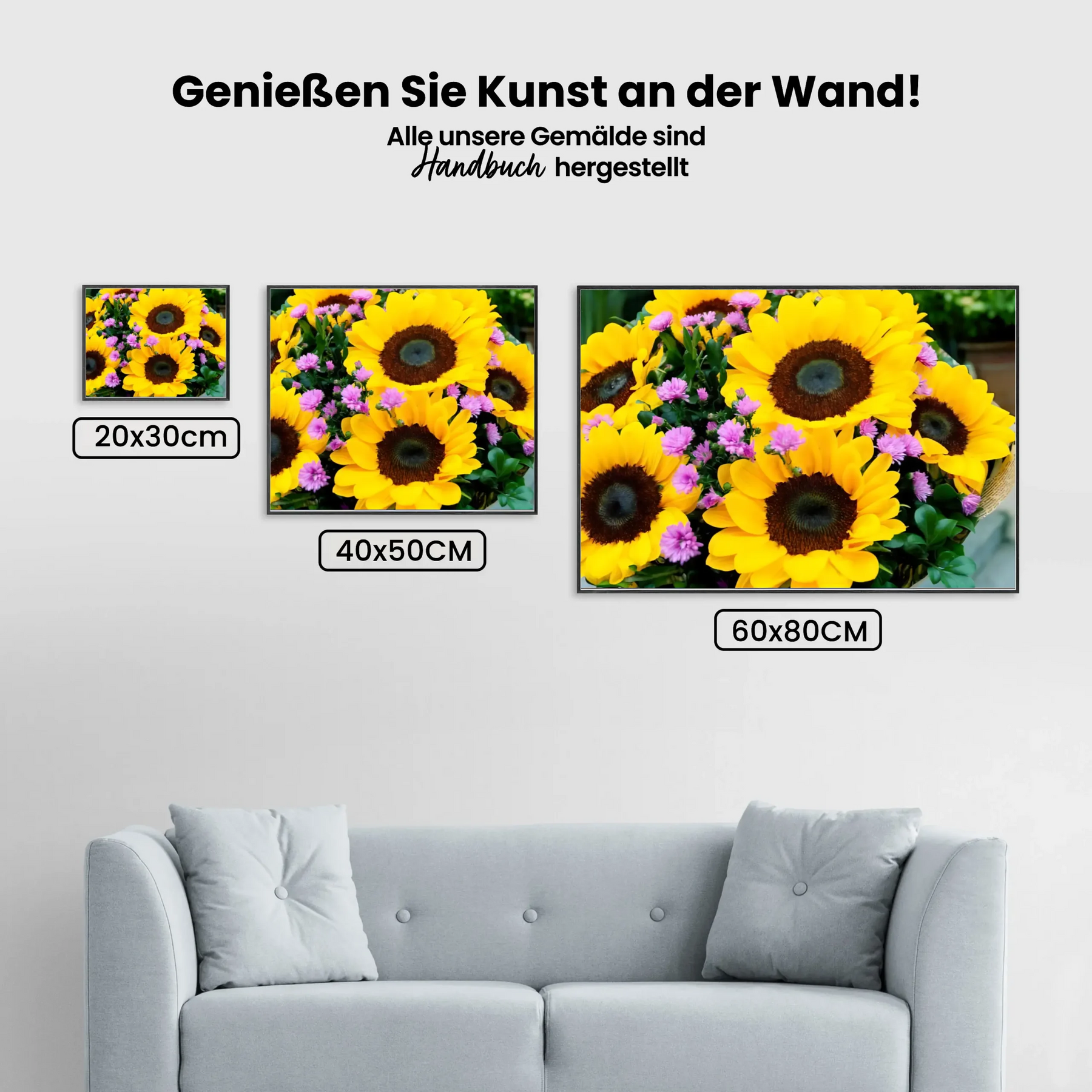 Dipingere con i numeri - Bellissimi girasoli