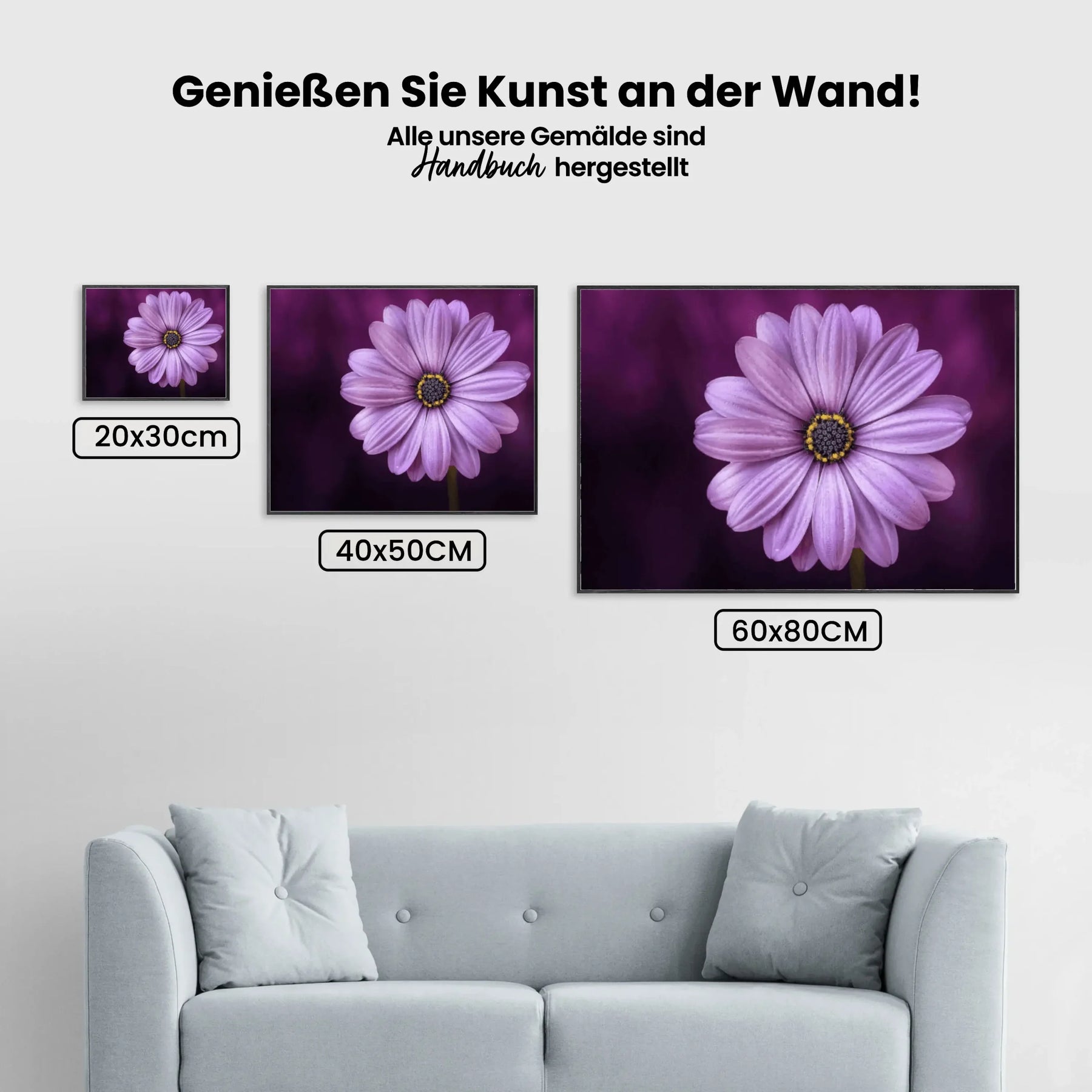 Dipingere con i numeri - Bellissima viola fiore