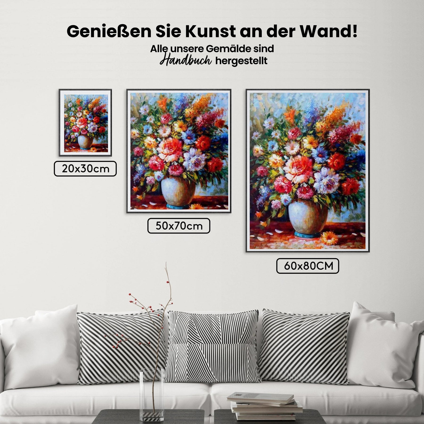 Dipingere con i numeri - Bello bouquet di fiori