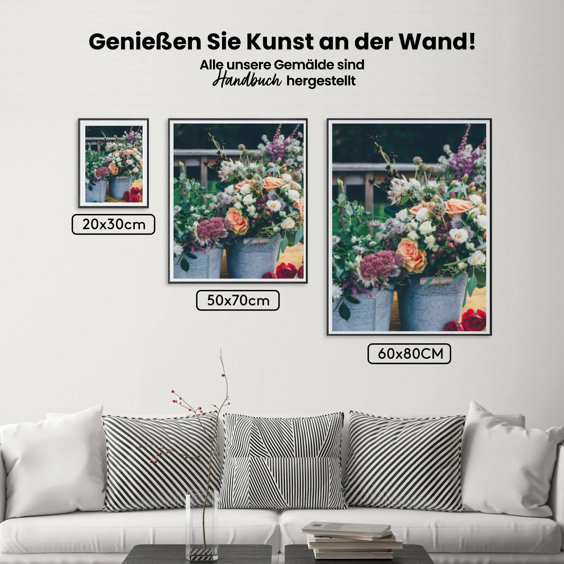 dipingere con i numeri – bello mazzo di fiori in Emmer
