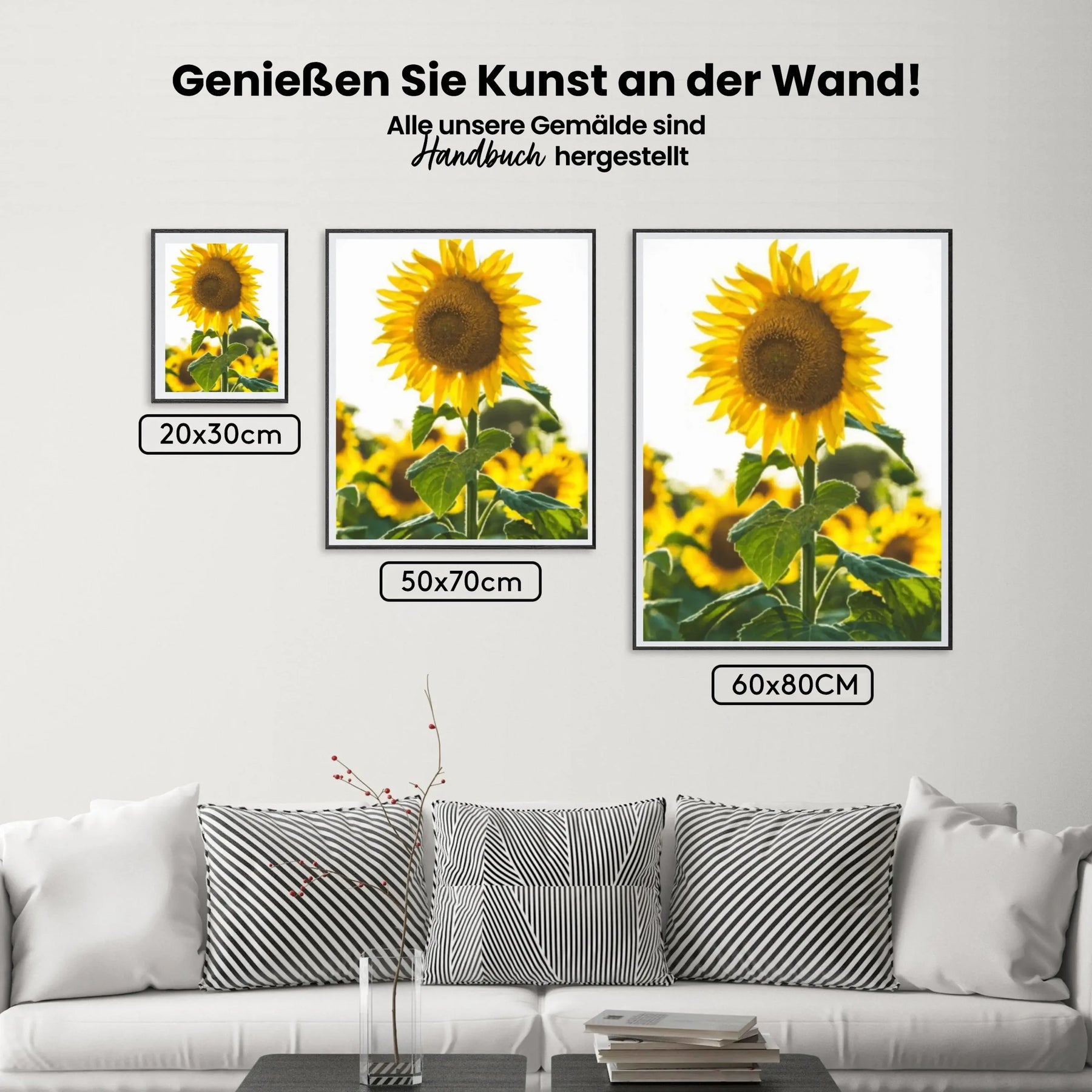 Dipingere con i numeri – Girasole nel campo