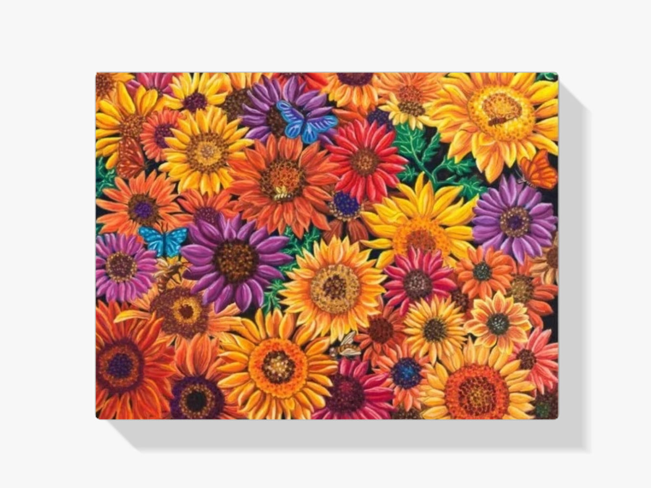 dipingere con i numeri – girasoli