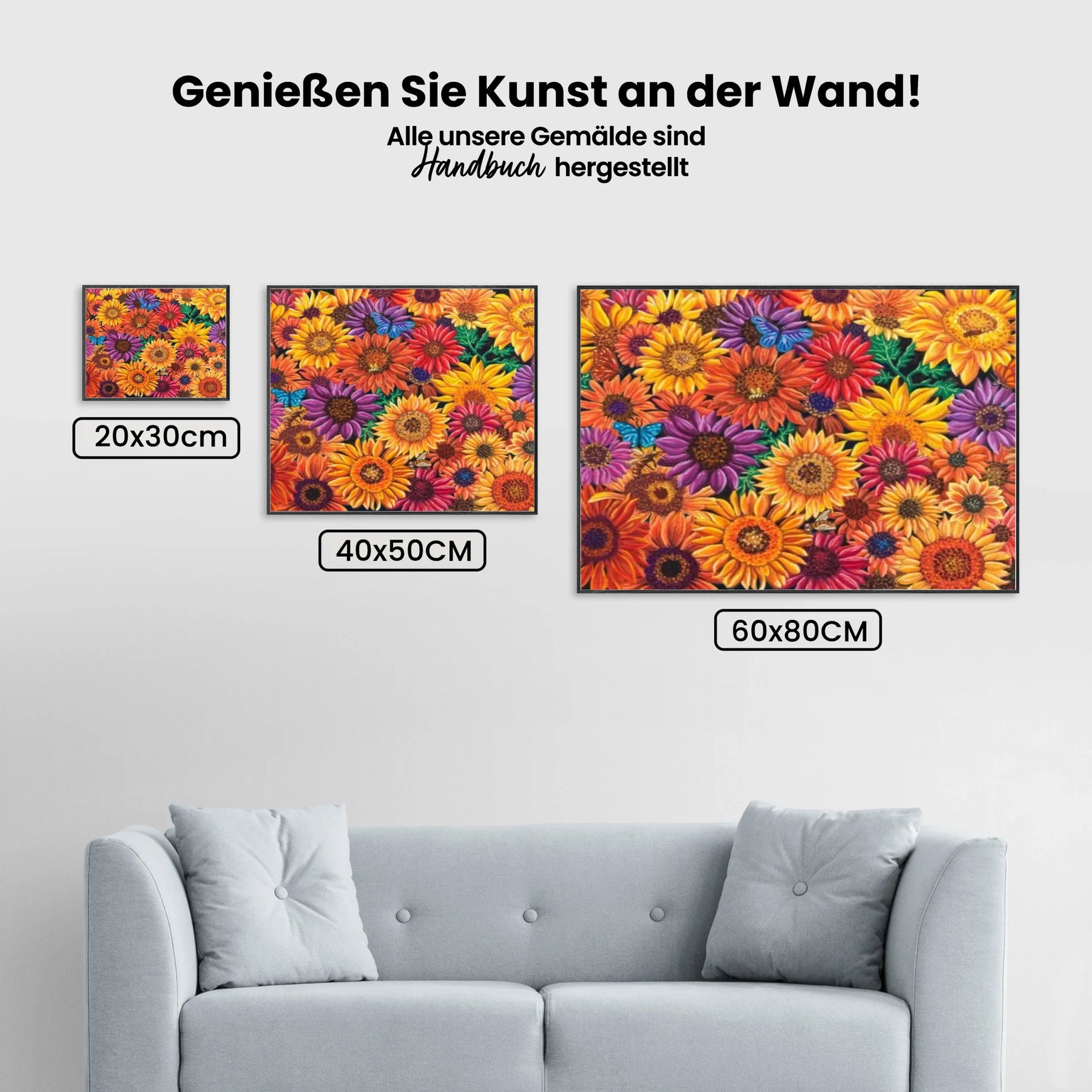 Dipingere con i numeri - girasoli