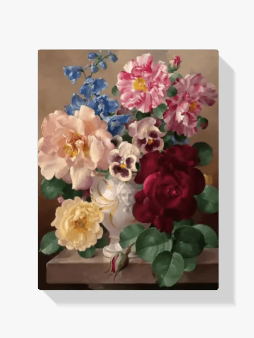 dipingere con i numeri - natura morta fiori