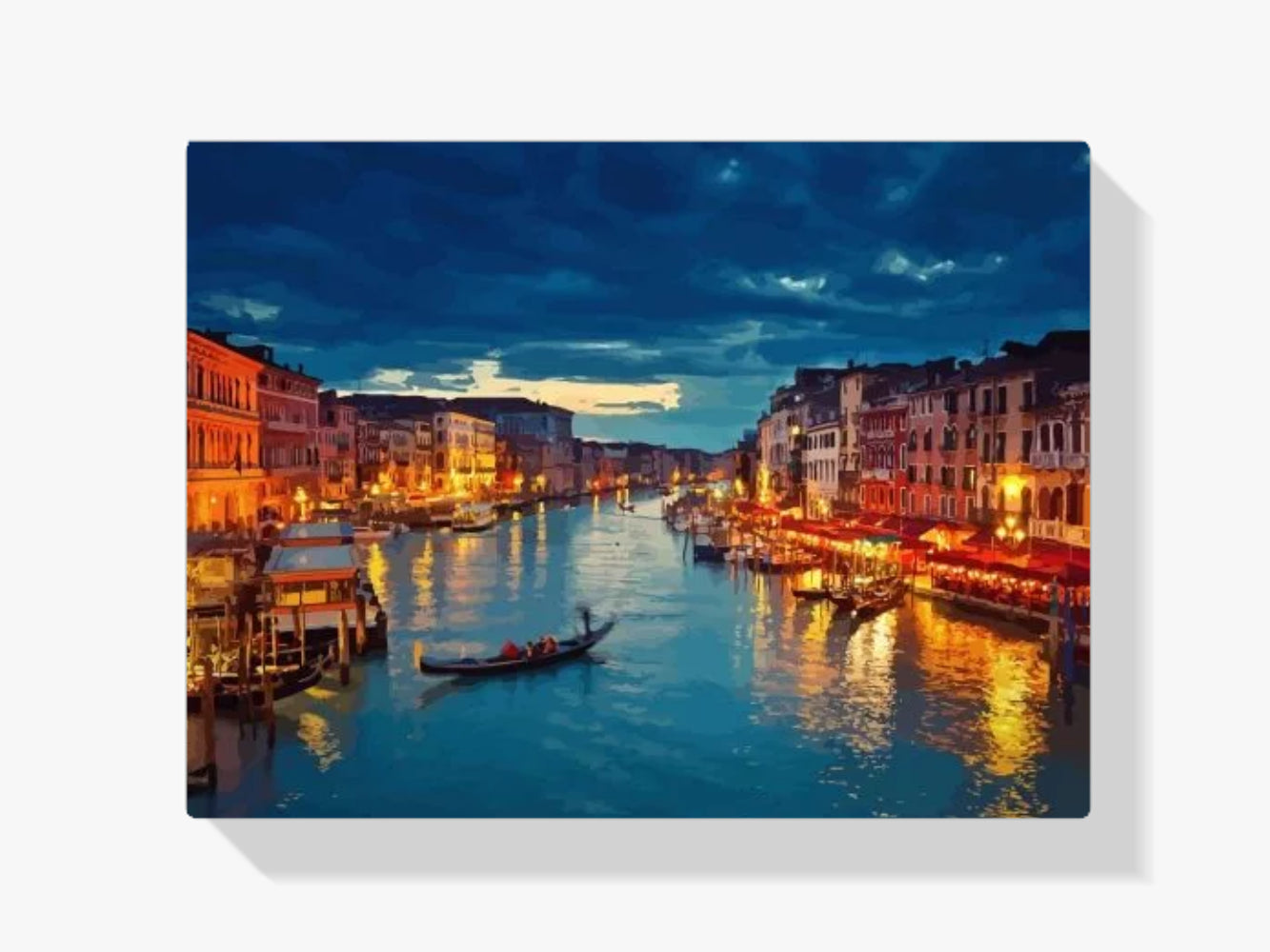 dipingere con i numeri - venezia di notte