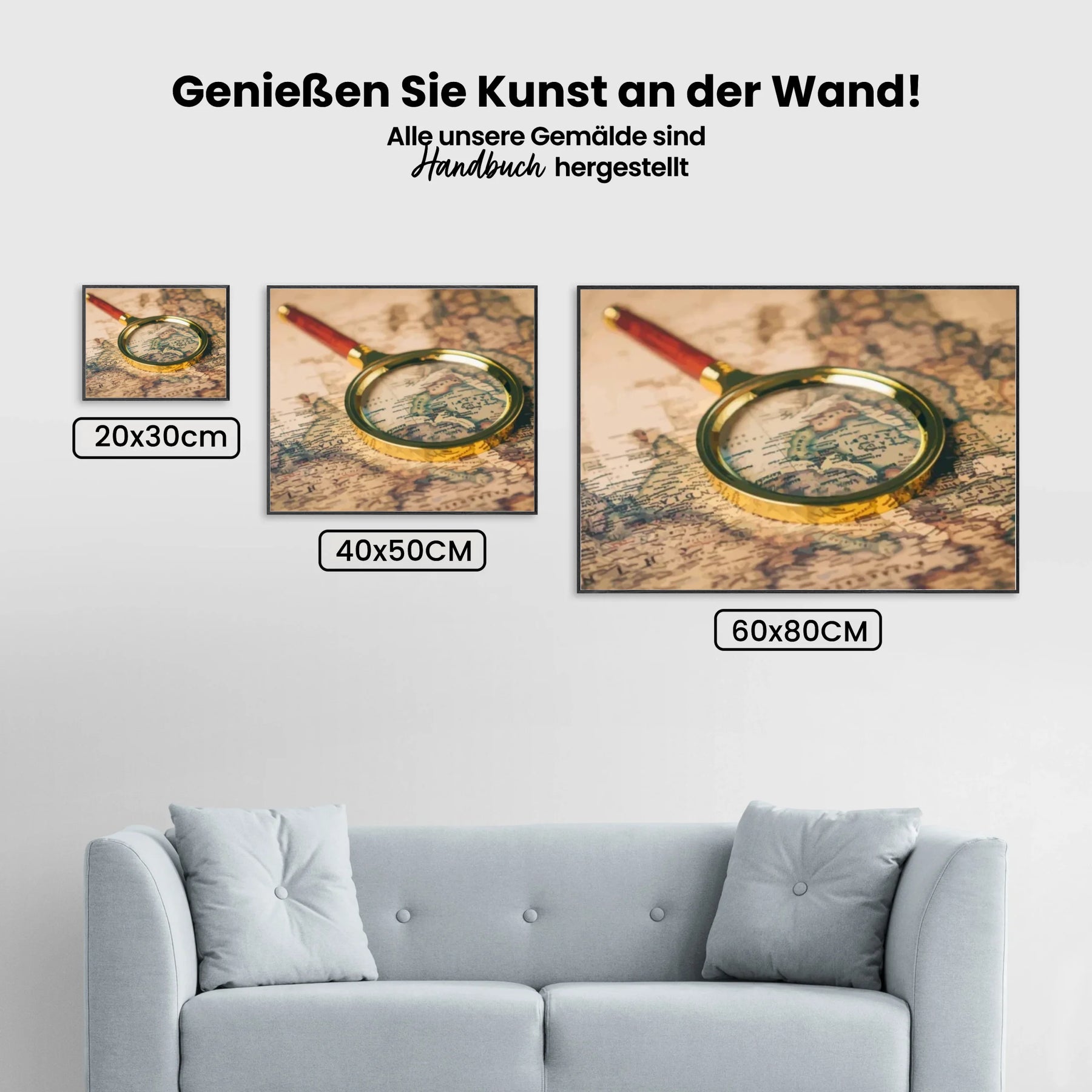 Malen nach Zahlen – Vergrößerungsglas