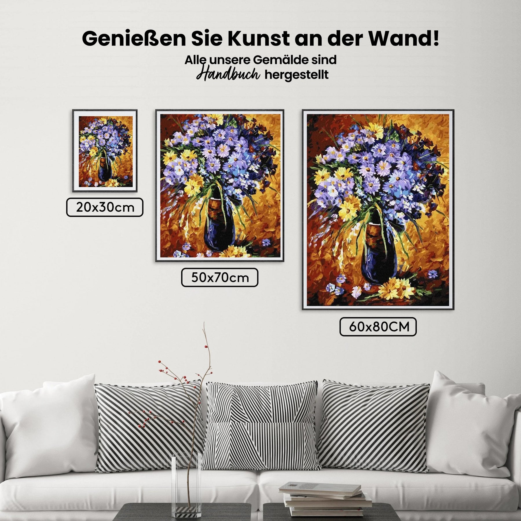 Malen nach Zahlen – Vibrierende Vase