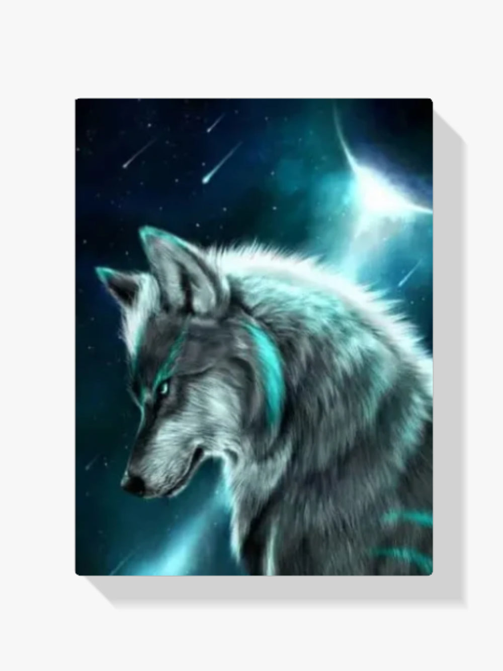 Malen nach Zahlen – Wolf im Mondlicht