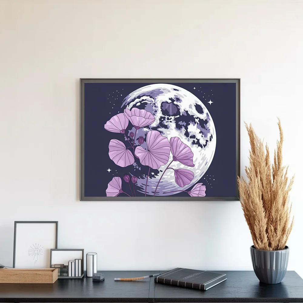 Dipingere con i numeri - Viola di luna