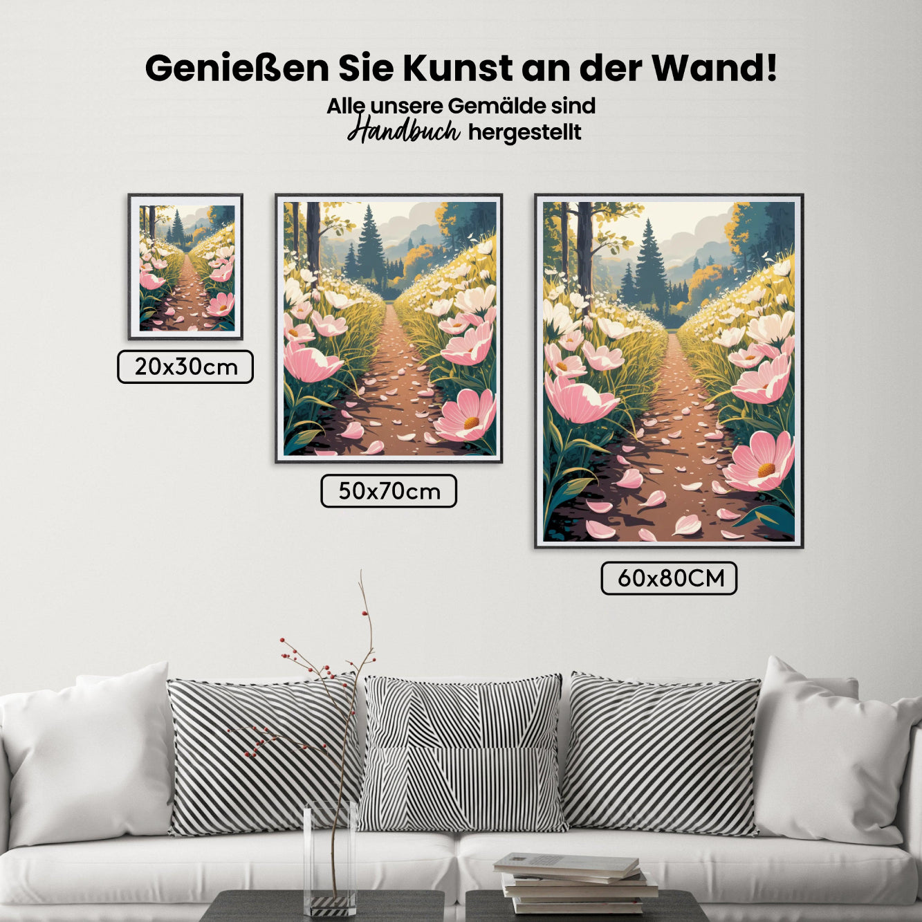 dipingere con i numeri - fiori acquatici