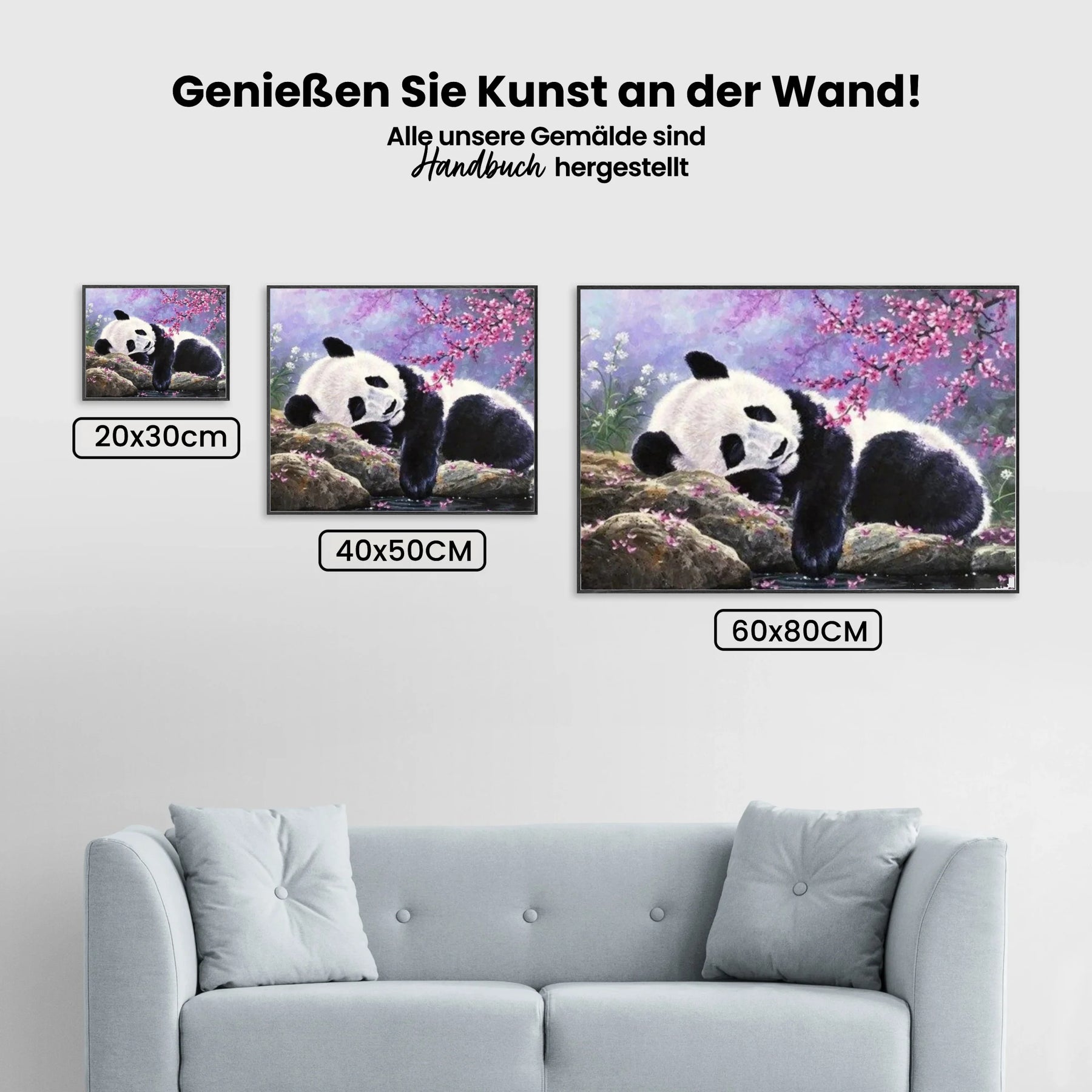 Pandabär - Malen nach Zahlen
