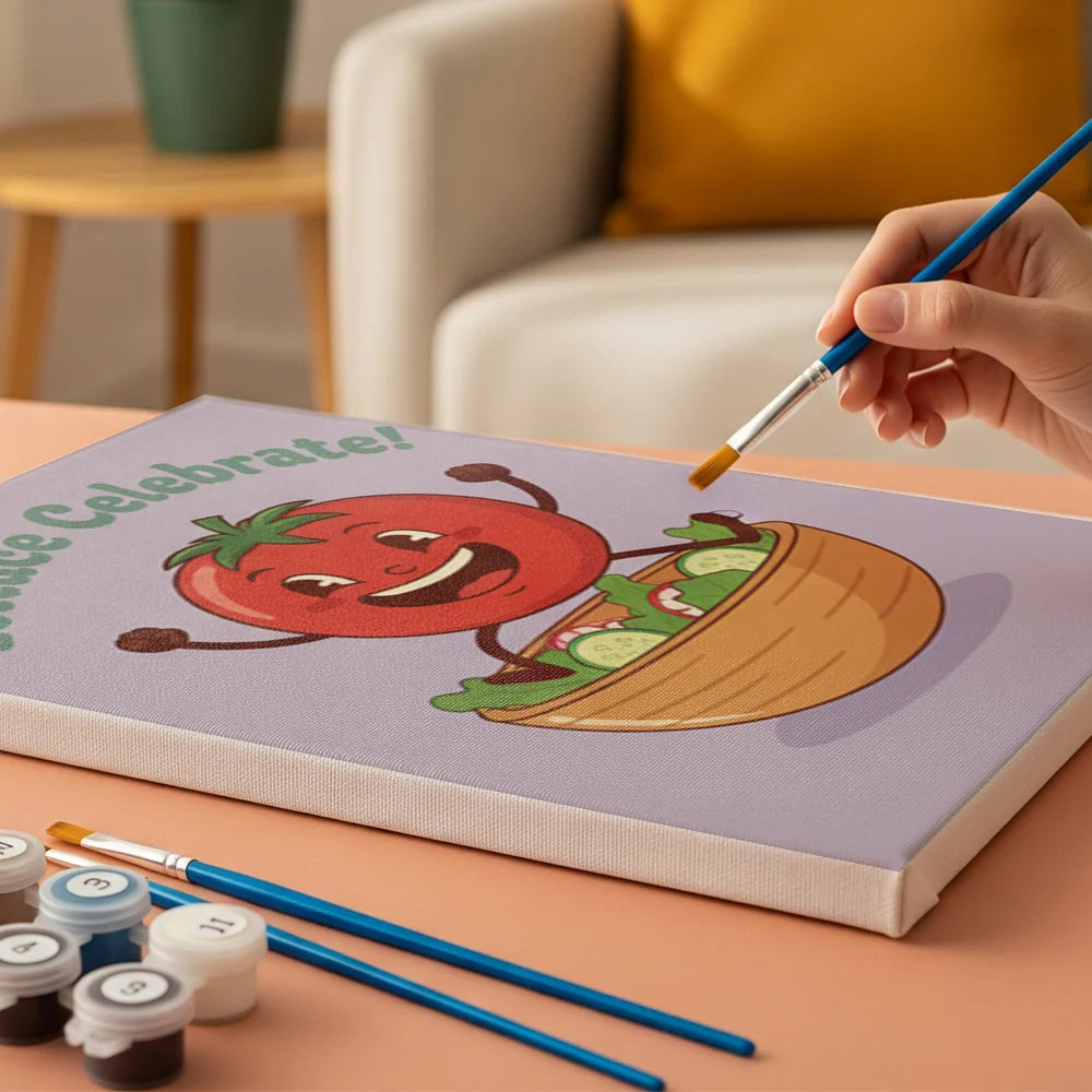 Dipingere con i numeri - 6 Mini Dipinti | Piccolo Boschetto