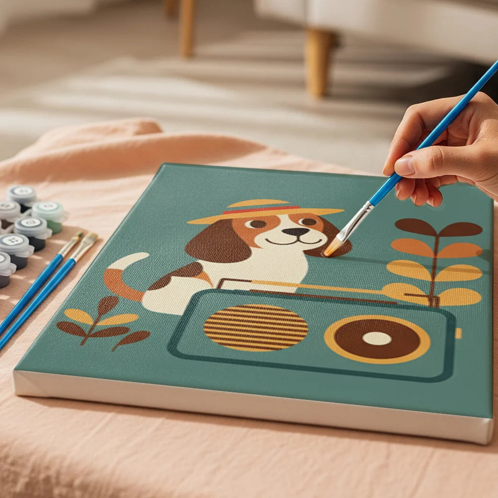 Dipingere con i numeri - 6 Mini Dipinti | Piccolo Boschetto