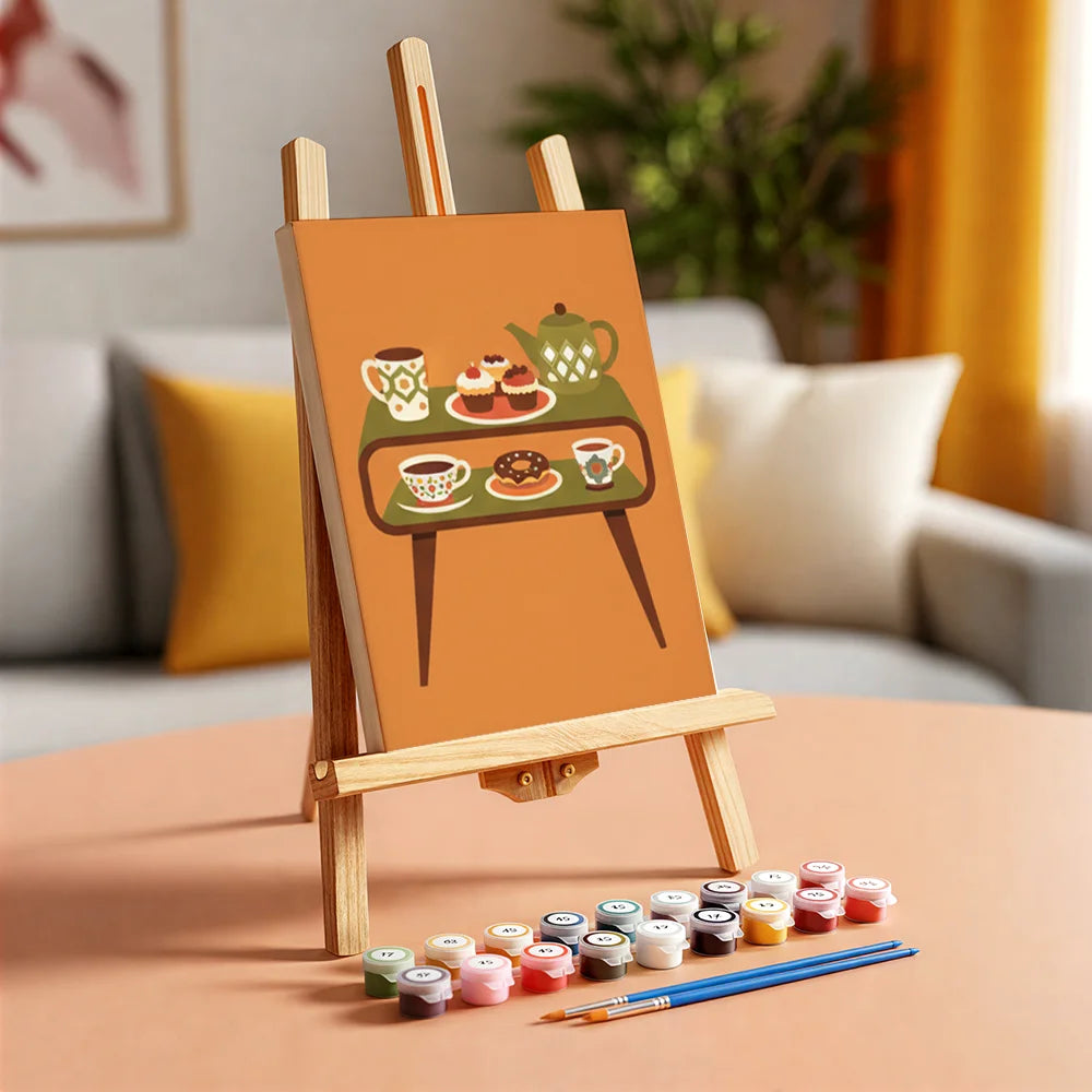 Dipingere con i numeri - 6 Mini Dipinti | Piccolo Boschetto