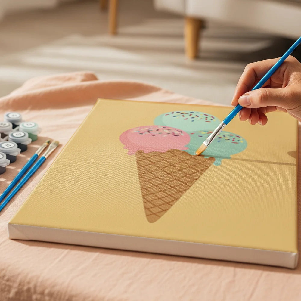 Dipingere con i numeri - 6 Mini Dipinti | Piccolo Boschetto