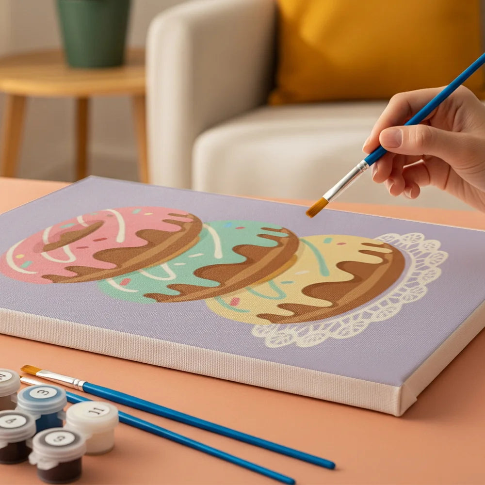 Dipingere con i numeri - 6 Mini Dipinti | Piccolo Boschetto