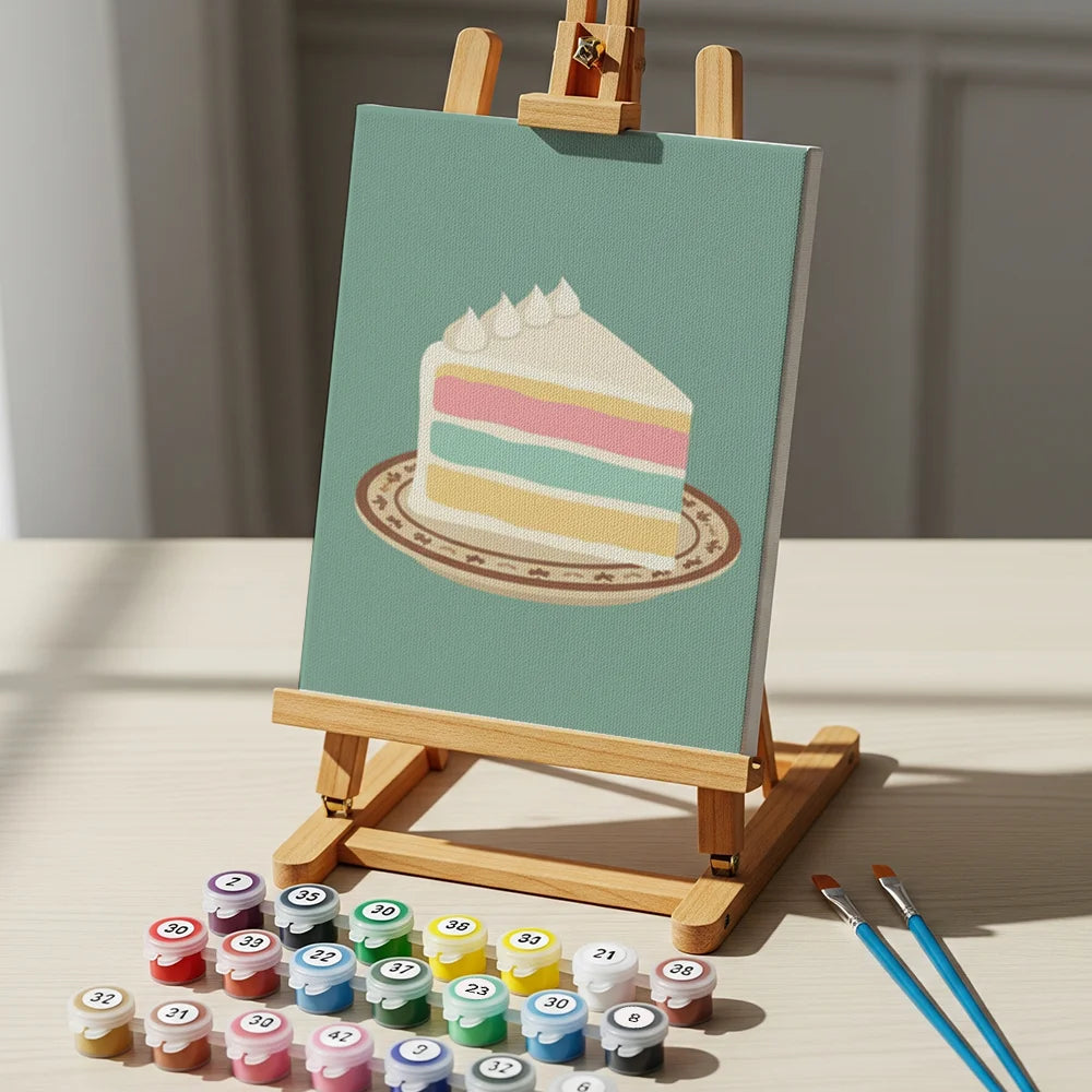 Dipingere con i numeri - 6 Mini Dipinti | Piccolo Boschetto