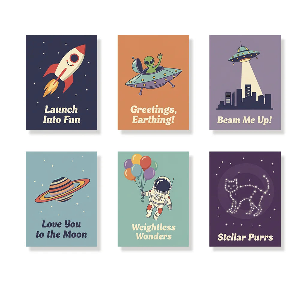 Dipingere con i numeri - 6 Mini Dipinti | Piccolo Boschetto