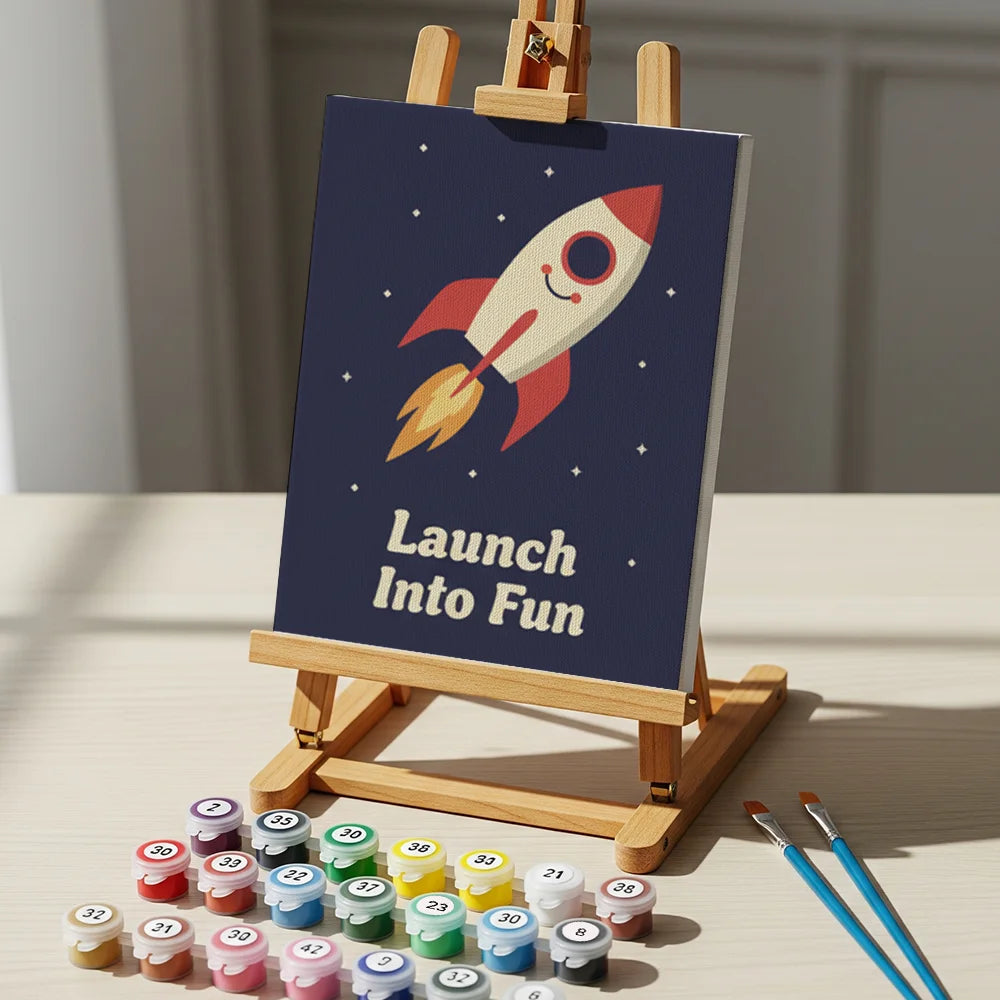 Dipingere con i numeri - 6 Mini Dipinti | Piccolo Boschetto