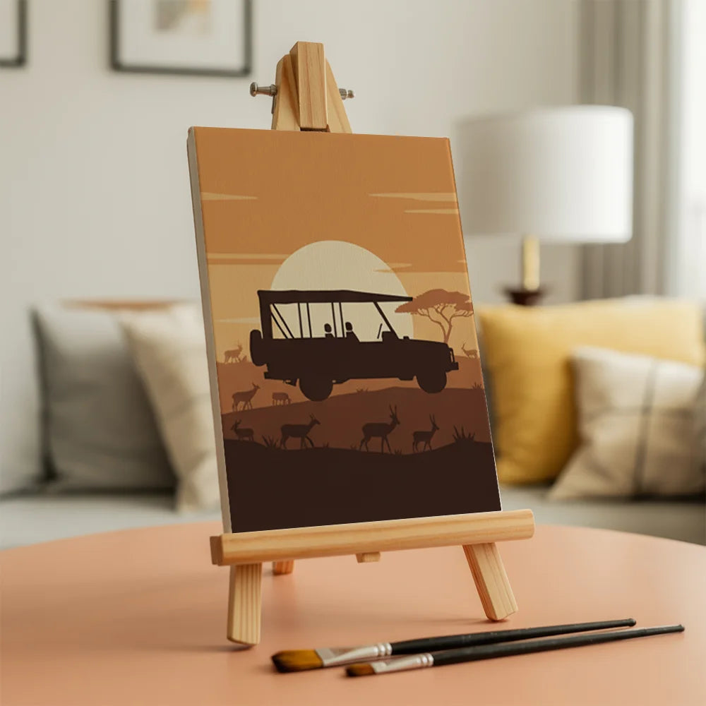 Dipingere con i numeri - 6 Mini Dipinti | Piccolo Boschetto