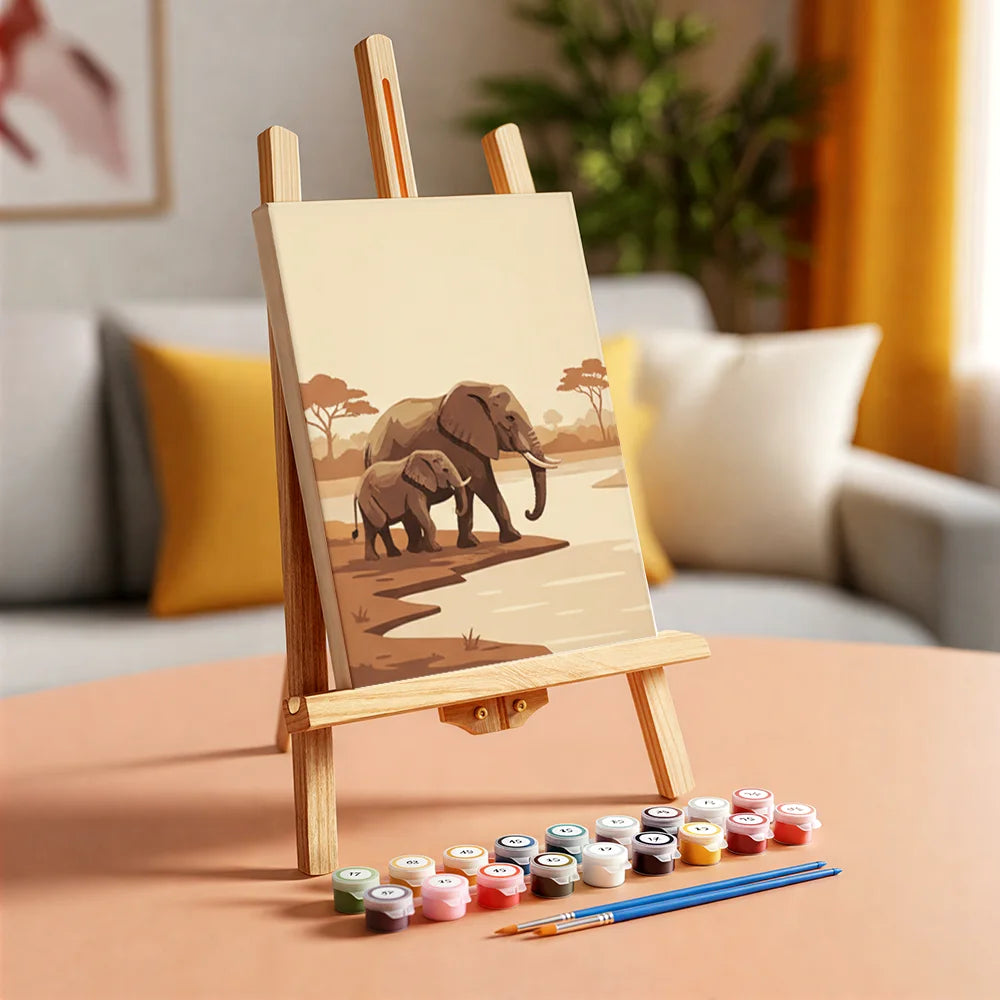 Dipingere con i numeri - 6 Mini Dipinti | Piccolo Boschetto