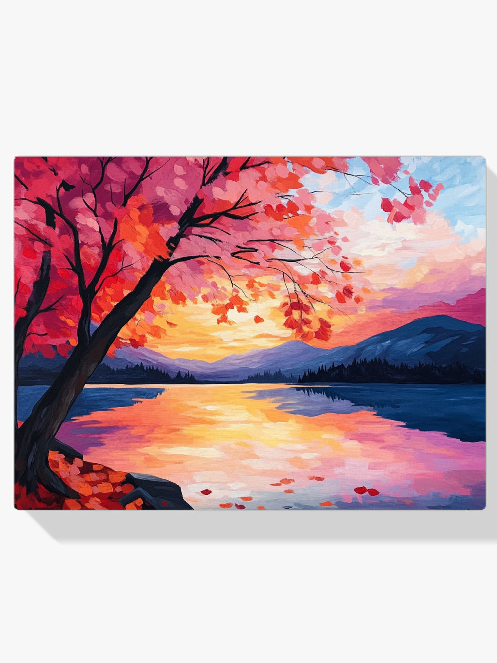 dipingere con i numeri - sentiero al tramonto