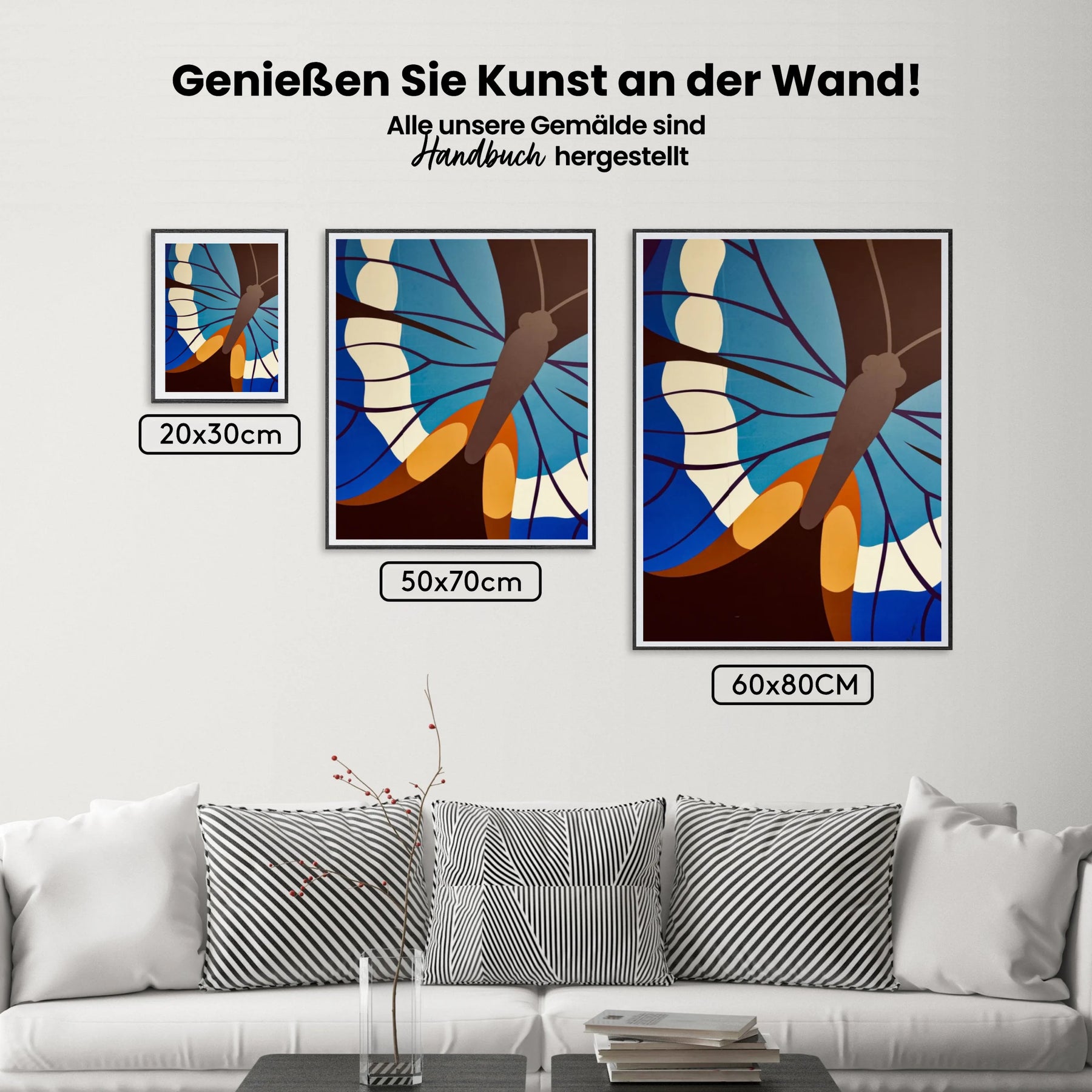 Schmetterling in der Kunst - Malen nach Zahlen