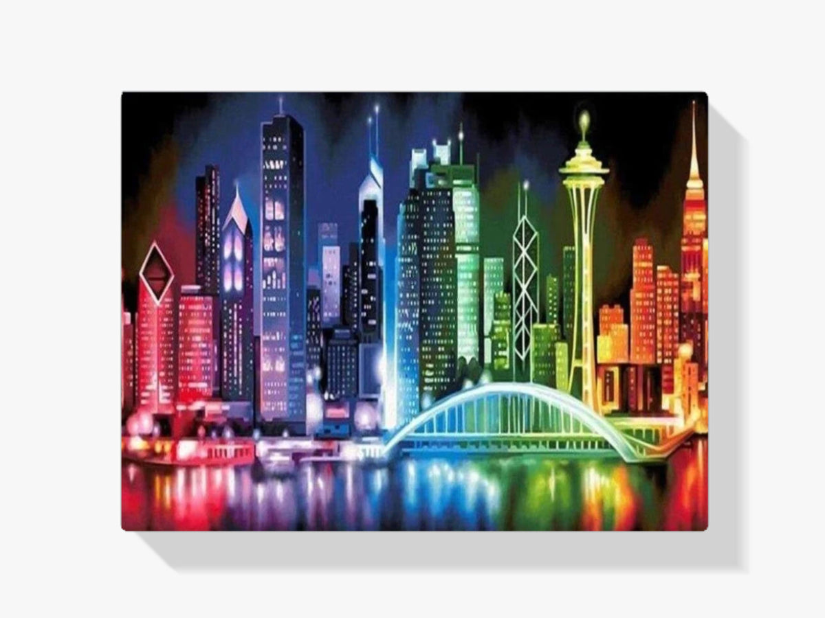 Stadt in Farbe - Malen nach Zahlen