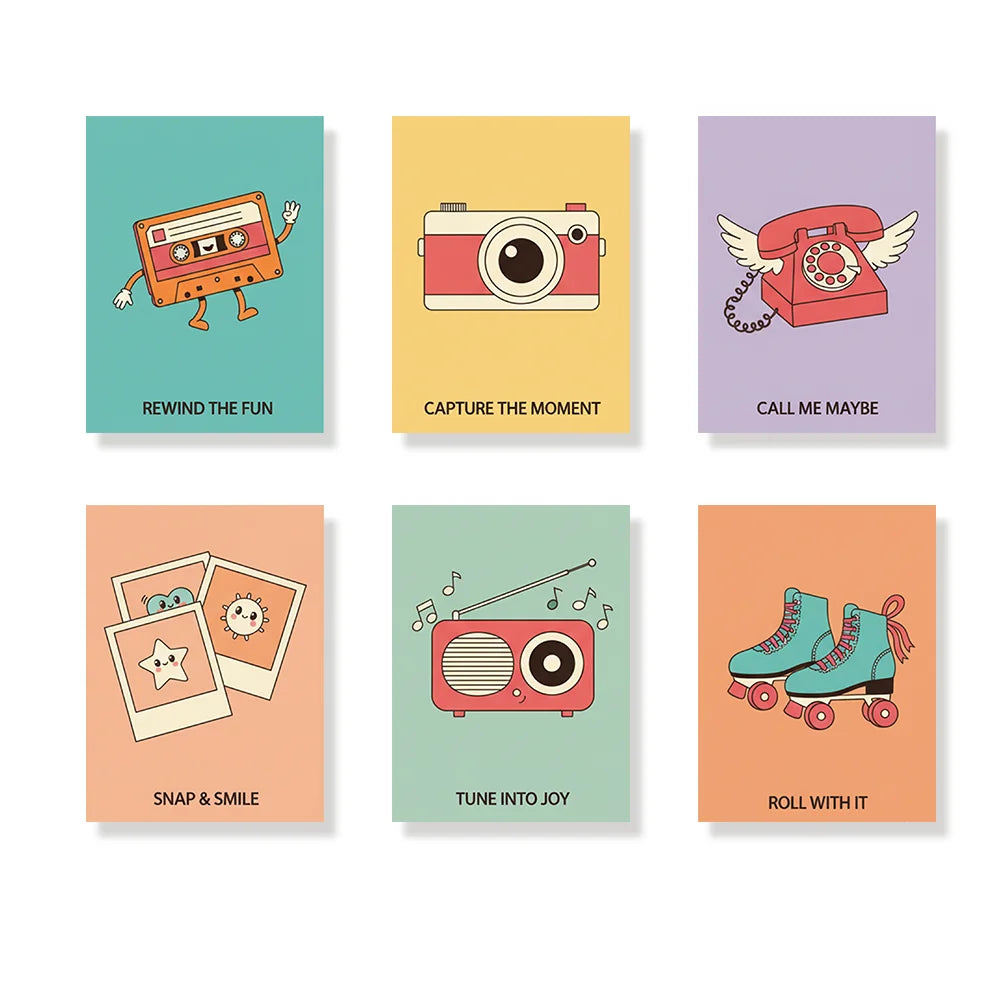 Dipingere con i numeri - 6 Mini Dipinti | Piccolo Boschetto