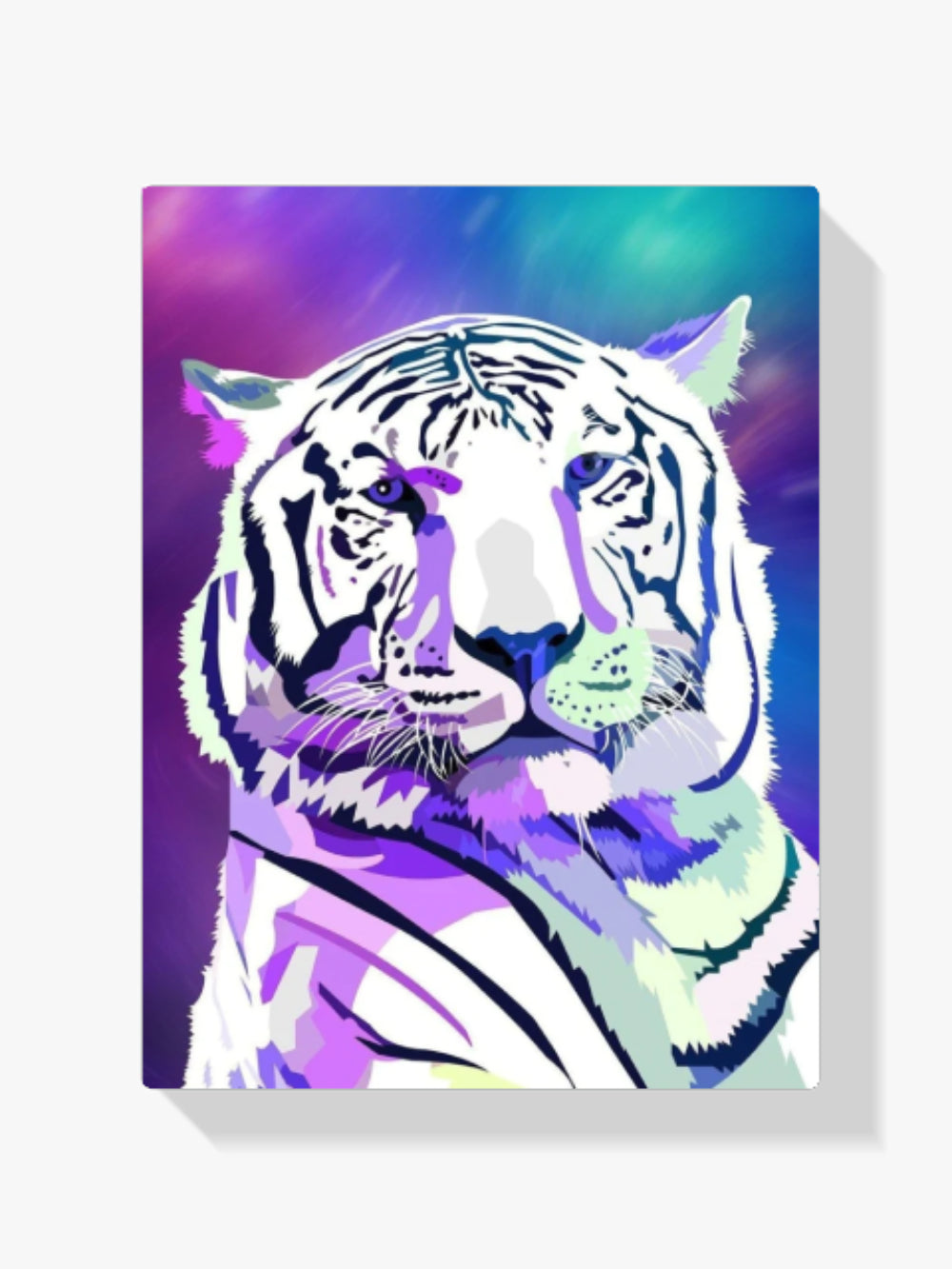 Weiße Tigergalaxie - Malen nach Zahlen