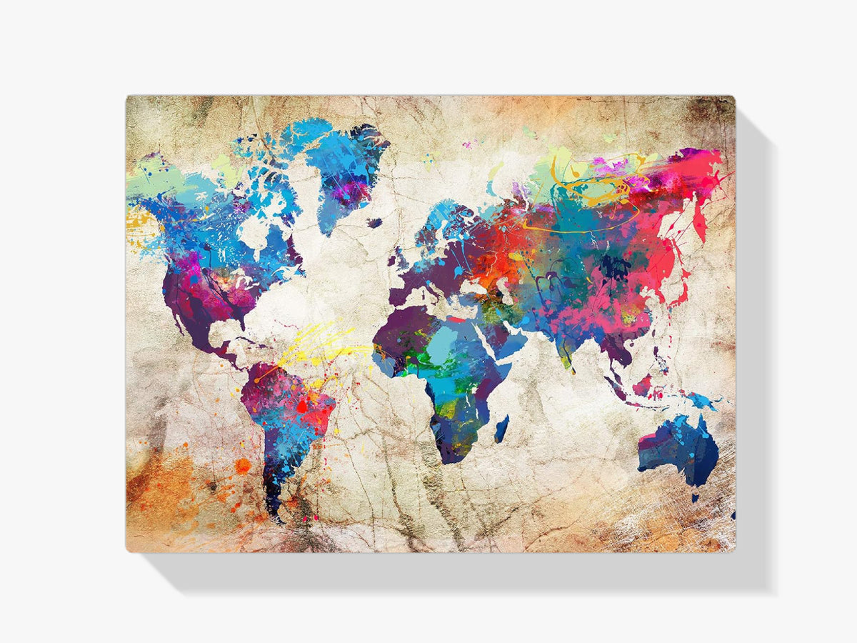 Weltkarte - Malen nach Zahlen