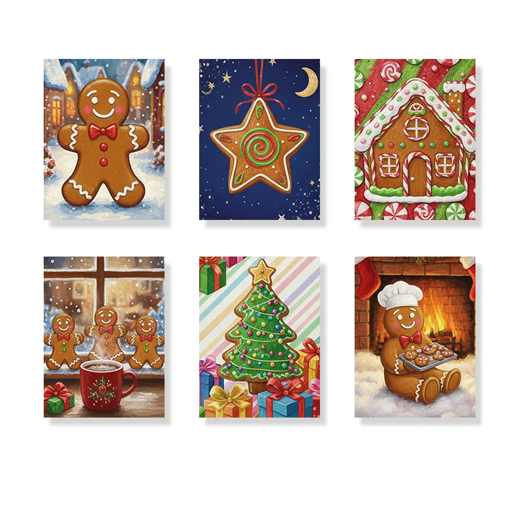 Dipingere con i numeri - 6 Mini Dipinti | Piccolo Boschetto