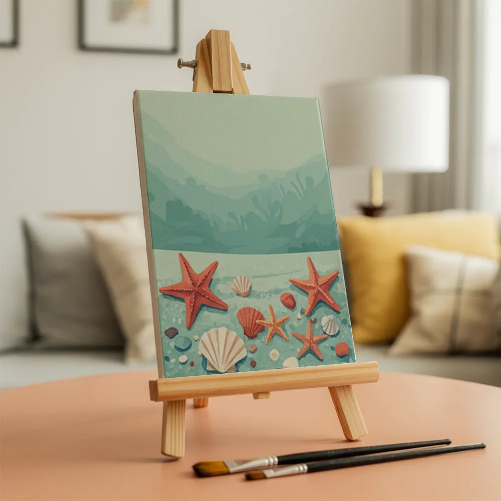 Dipingere con i numeri - 6 Mini Dipinti | Piccolo Boschetto