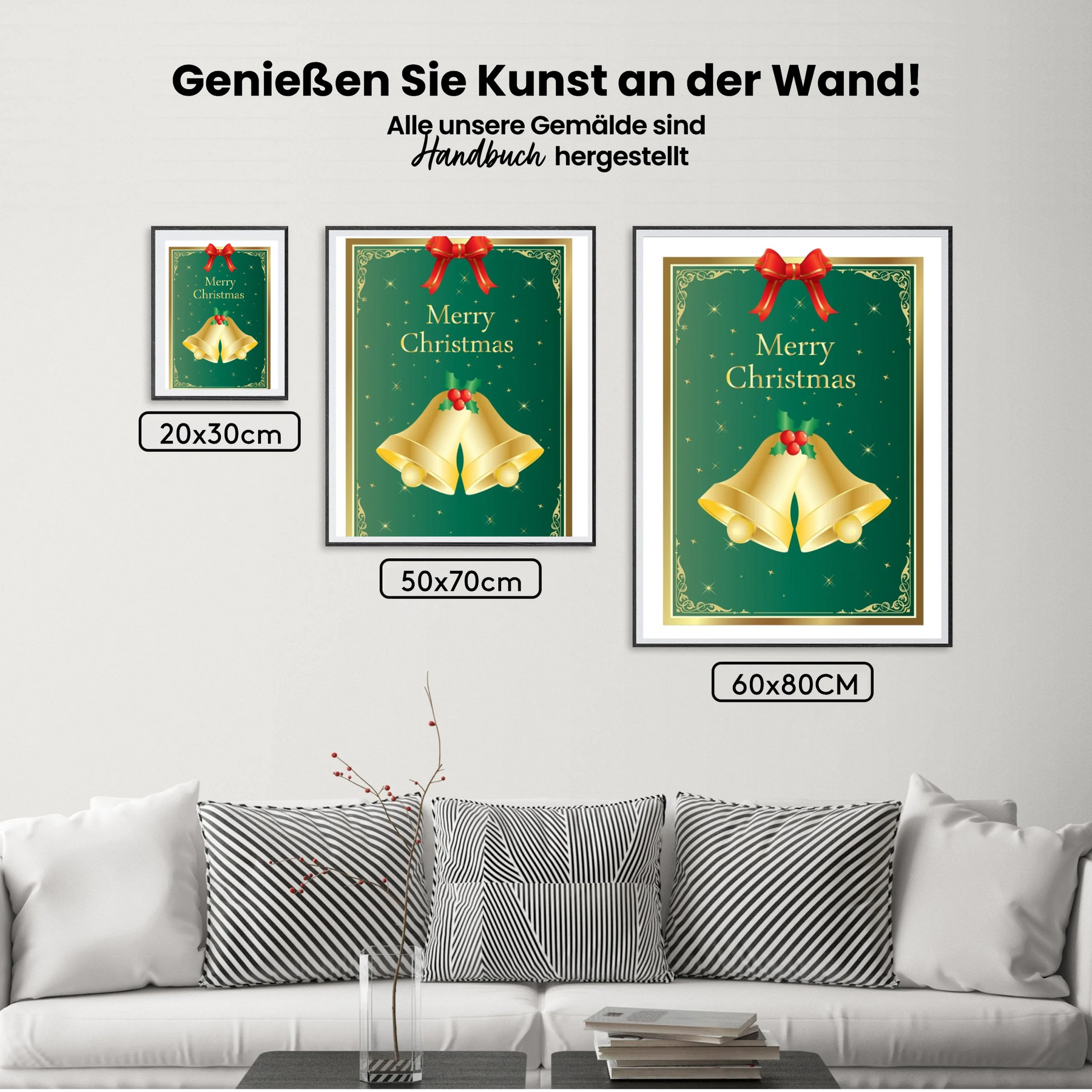 Wunsch nach Weihnachten - Malen nach Zahlen